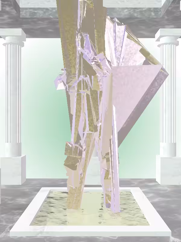 HeavenComputer: The Fragmented Cheering Shimmery Violet Garden Man #4559