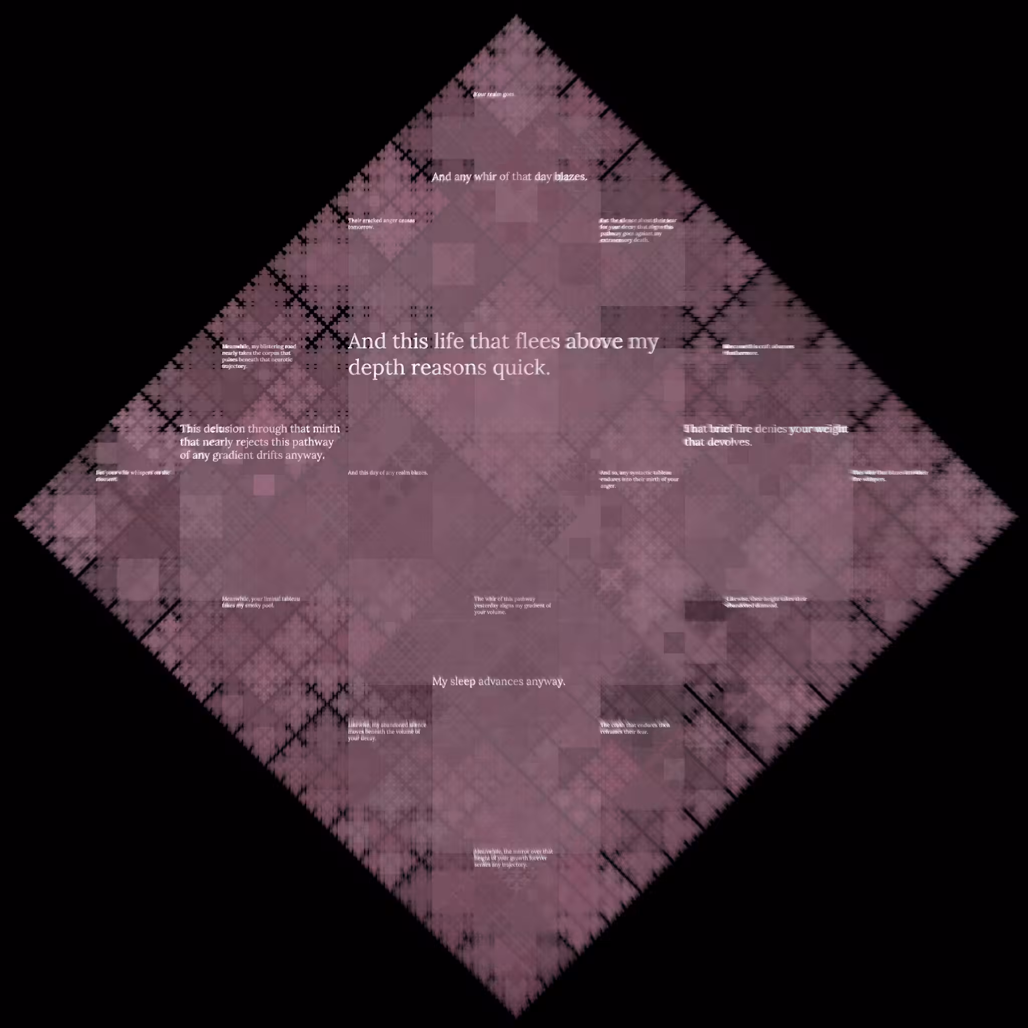 Diamond Fractal Fire #172