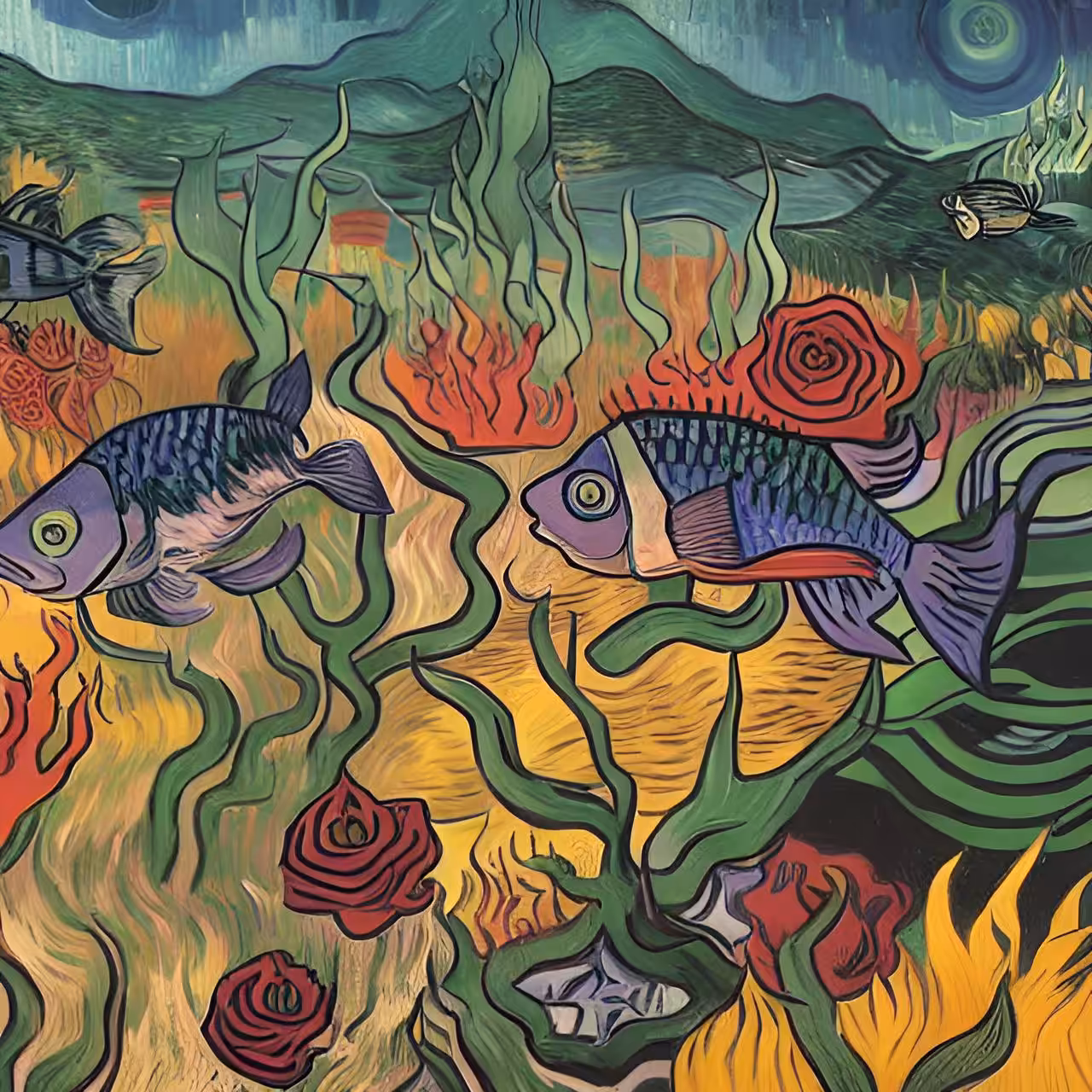 Fish and Roses