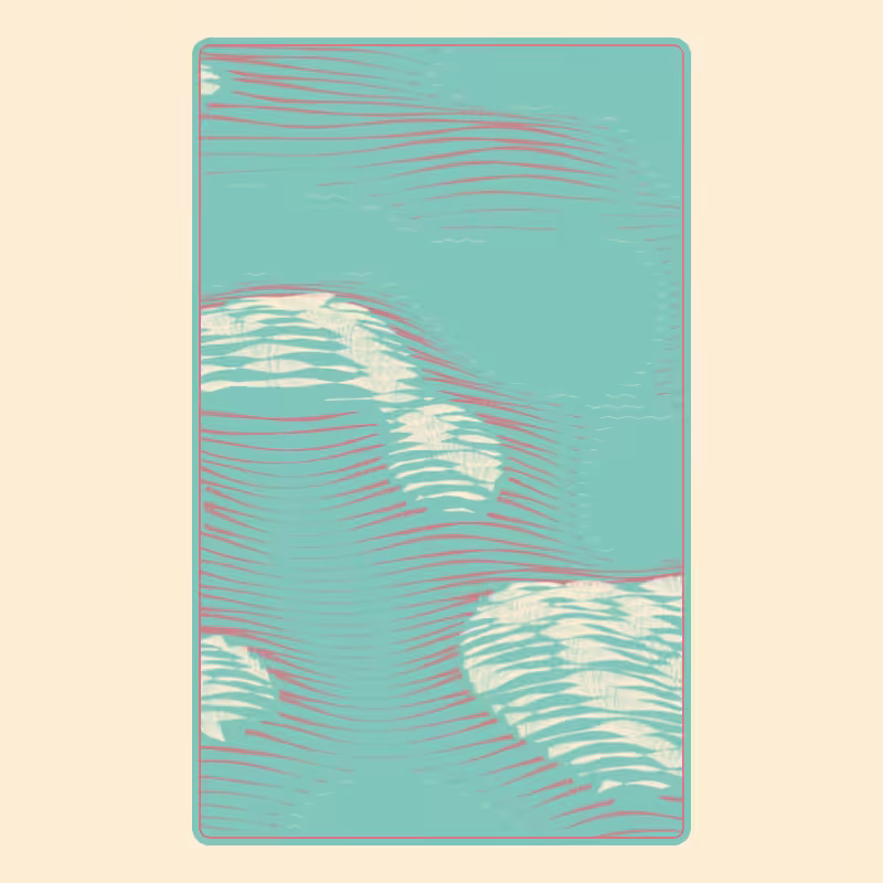 Topographic Playing Card #90