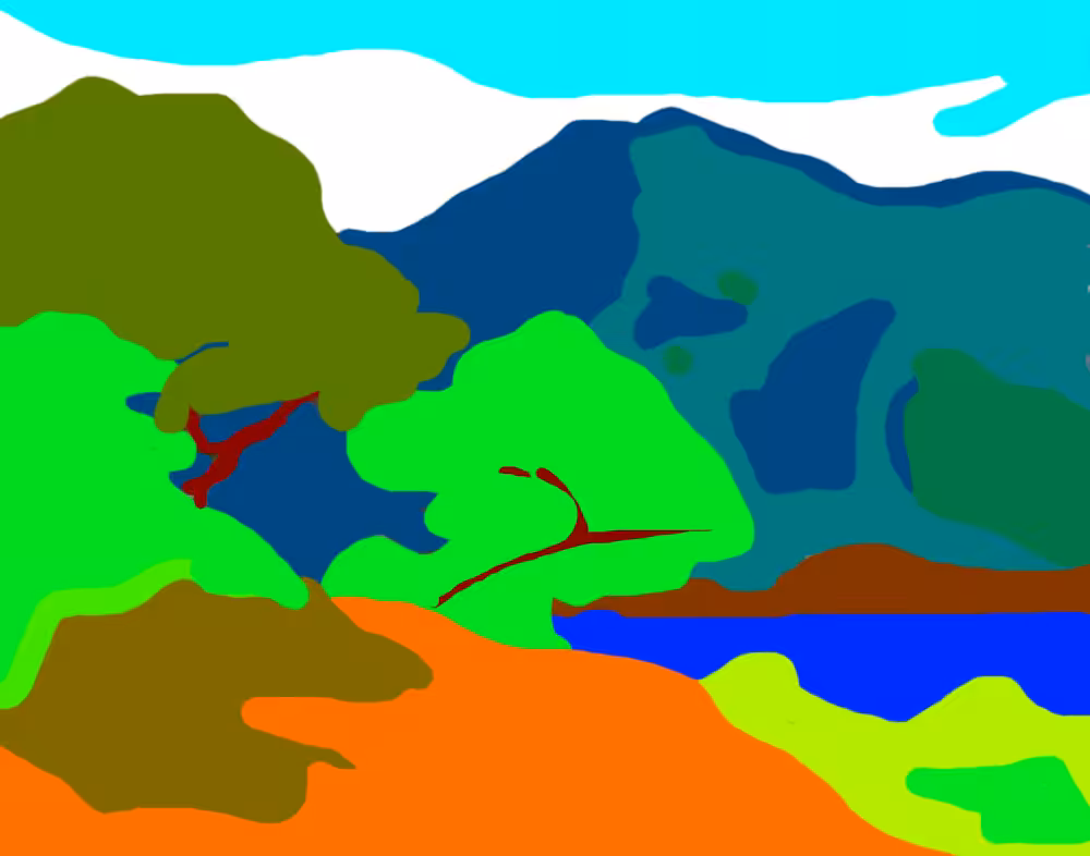 DIGITAL PAINTING: La Baie d'Ambroise 