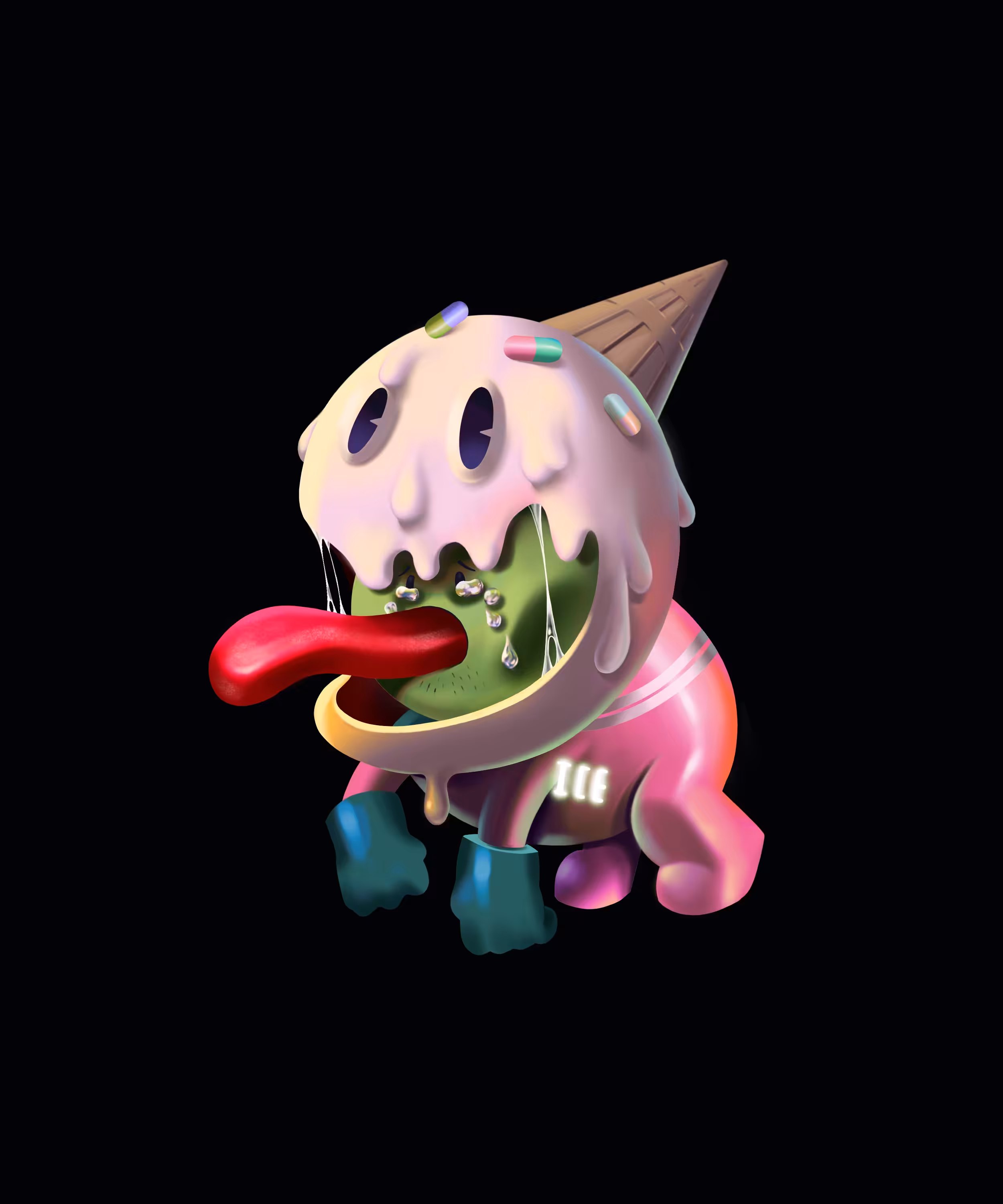 019 Don't cry Drug addict ,Ice(cream) is here. 