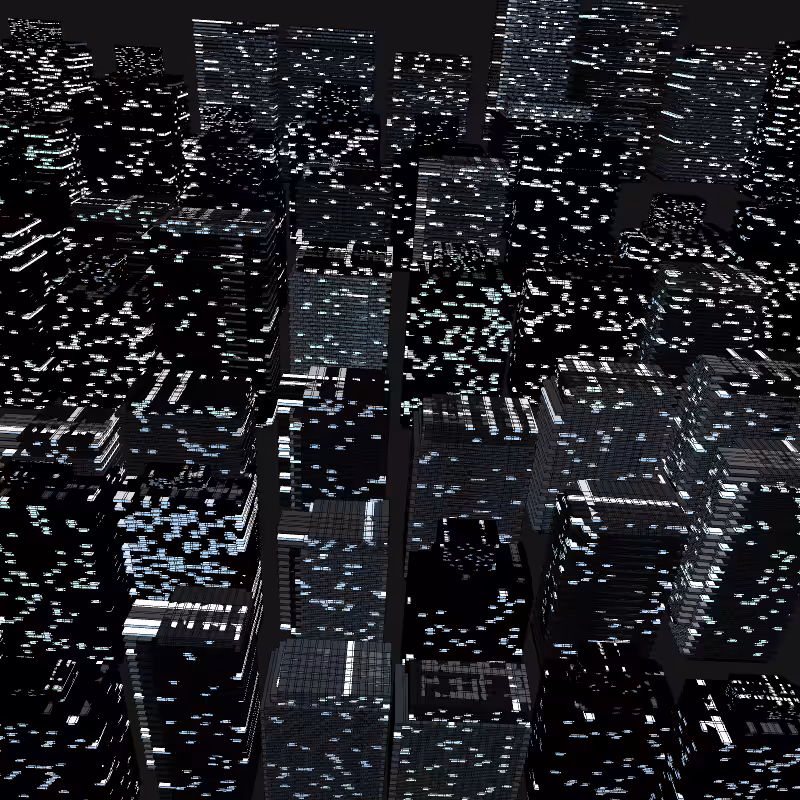 Night city glow #80