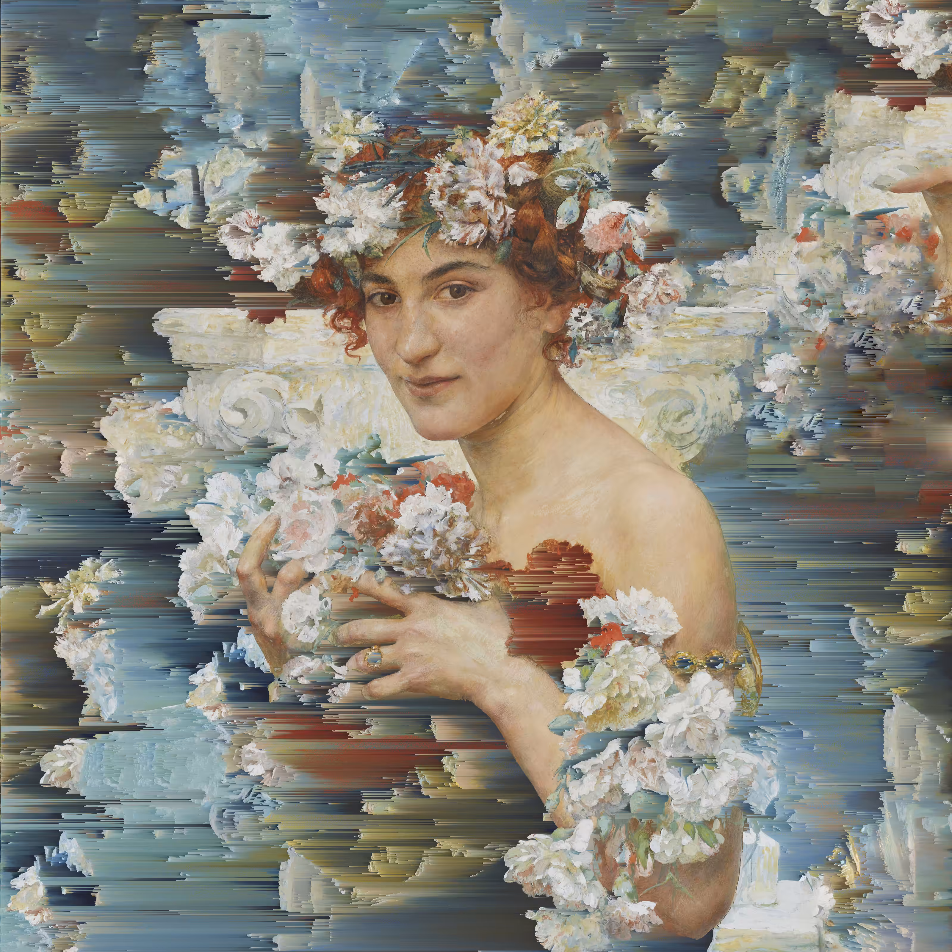 Faunesse entourée de fleurs (after Maxence)