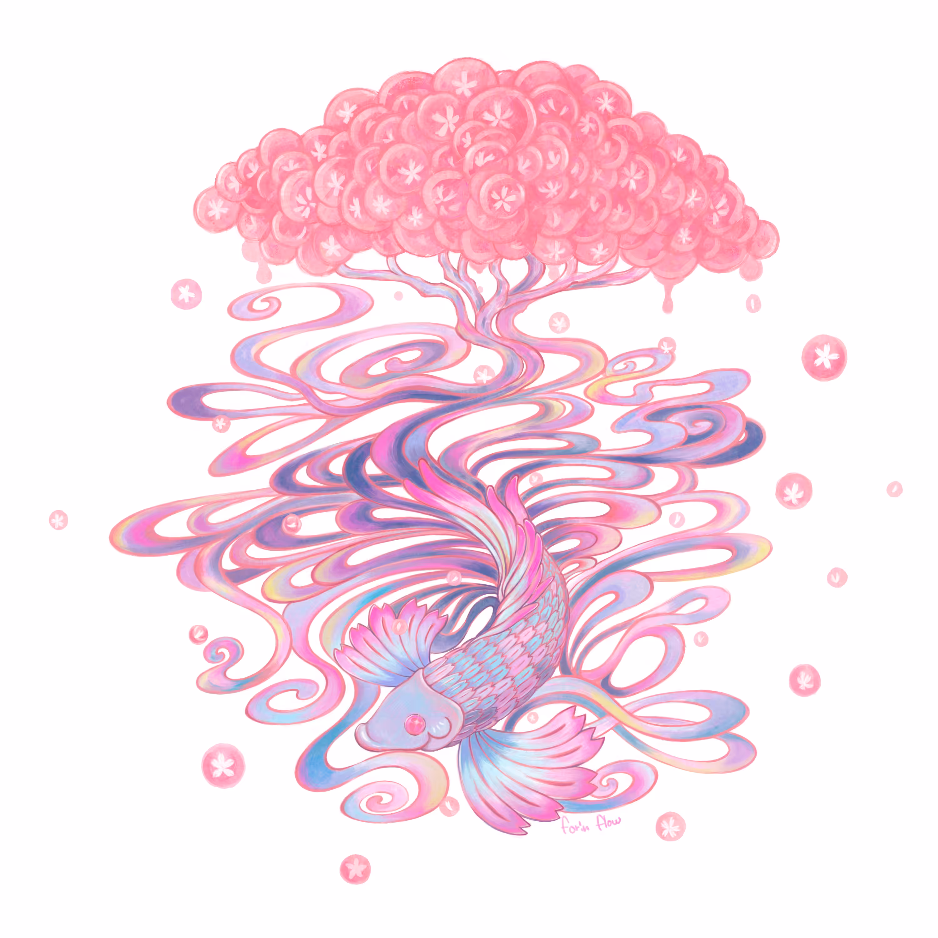 Koi Cherry-blossom flow