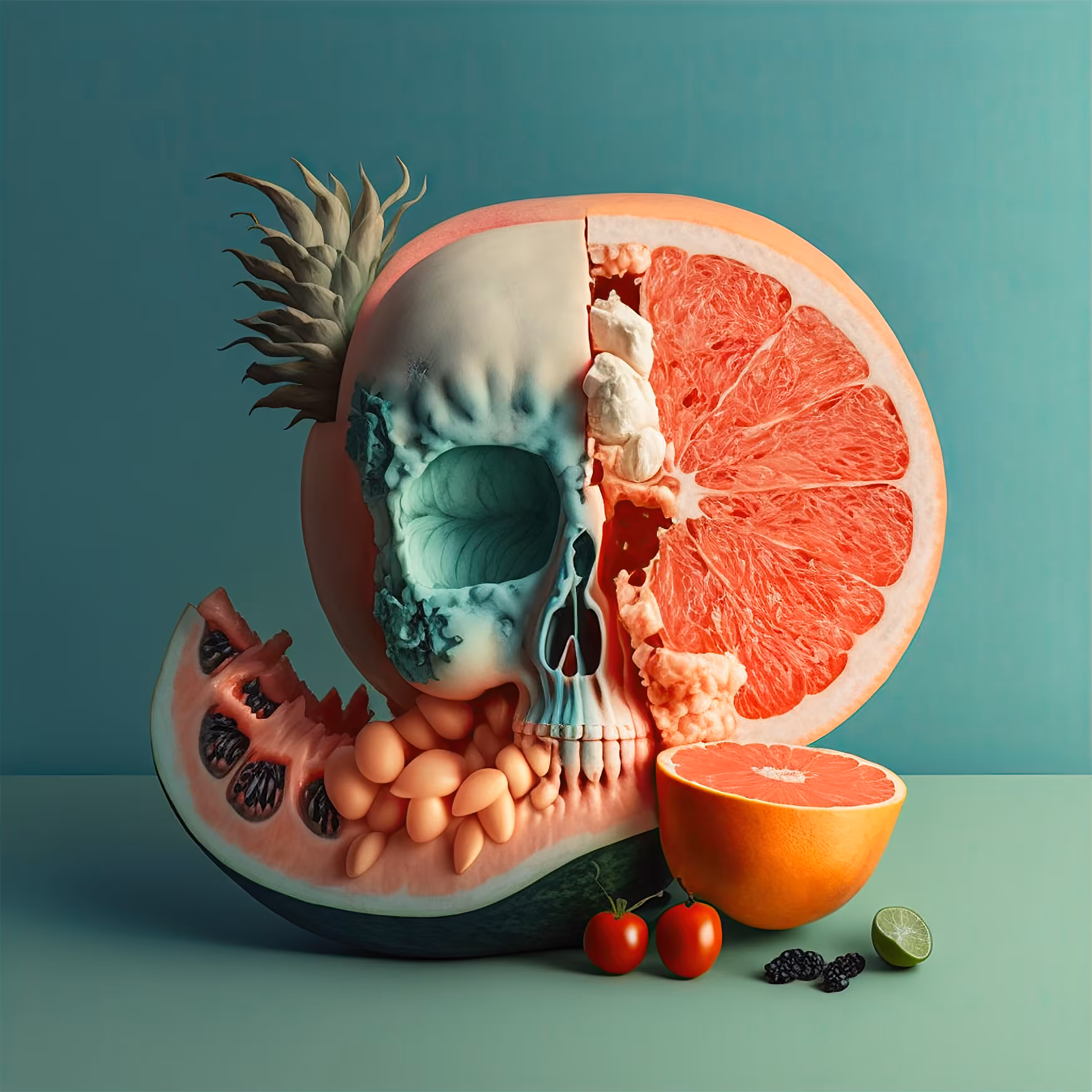 Still life with watermelons v2. 002