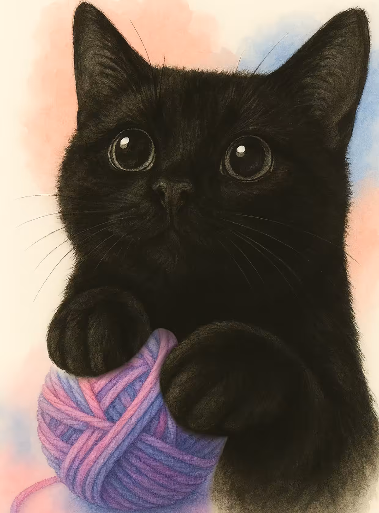 IN MY MIND : Sanjaq🐈‍⬛ and yarn 🧶