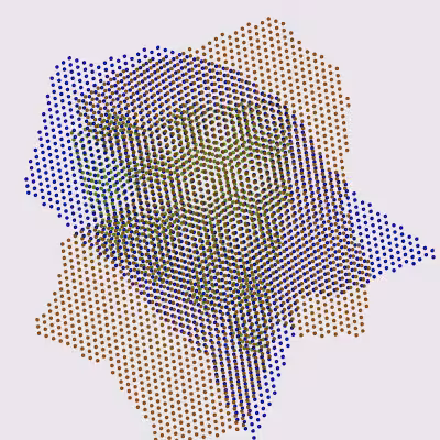 Moiré Mesh Paintings #36