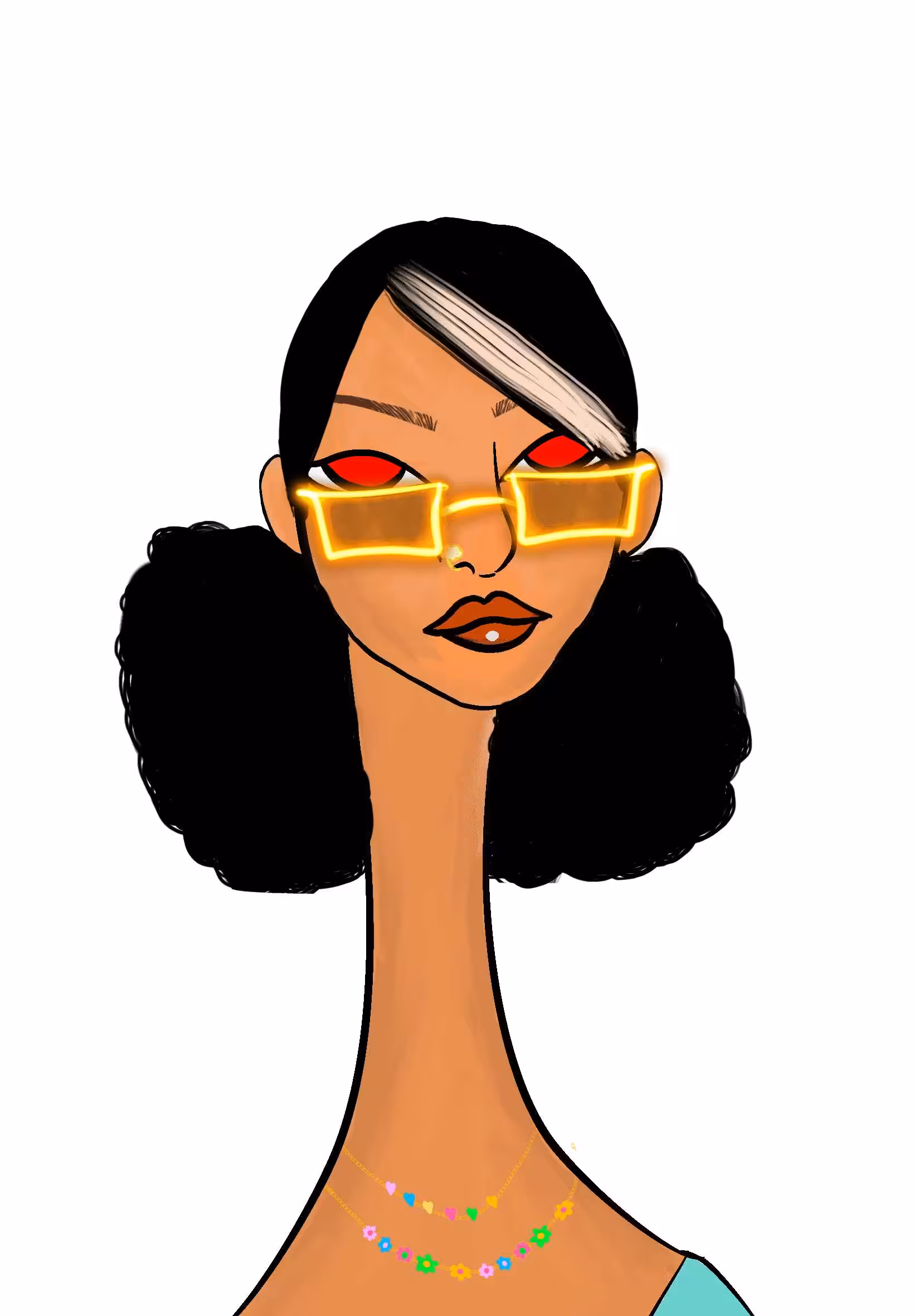 Long Neckie Lady #3110