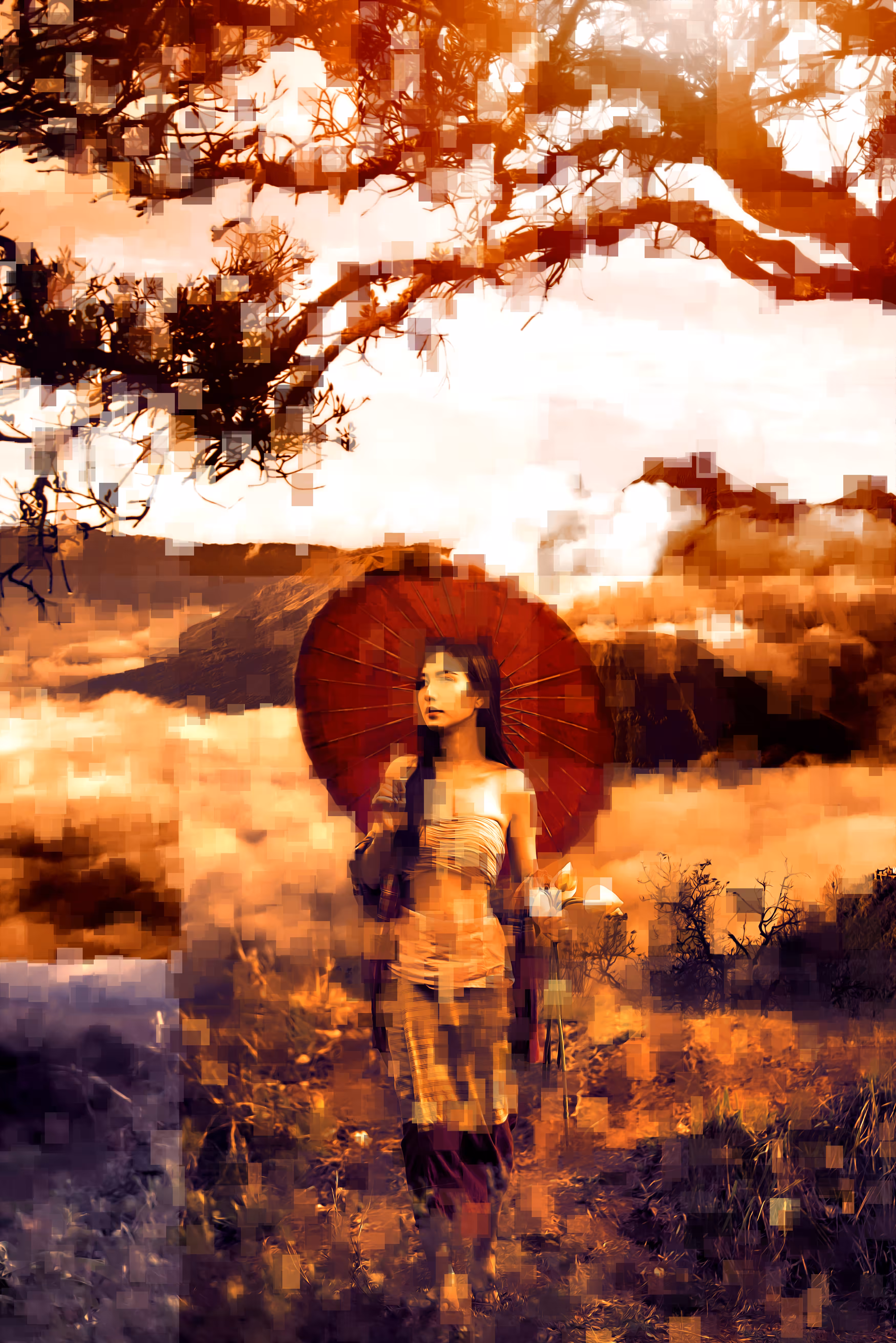 Pixelated Umbrella