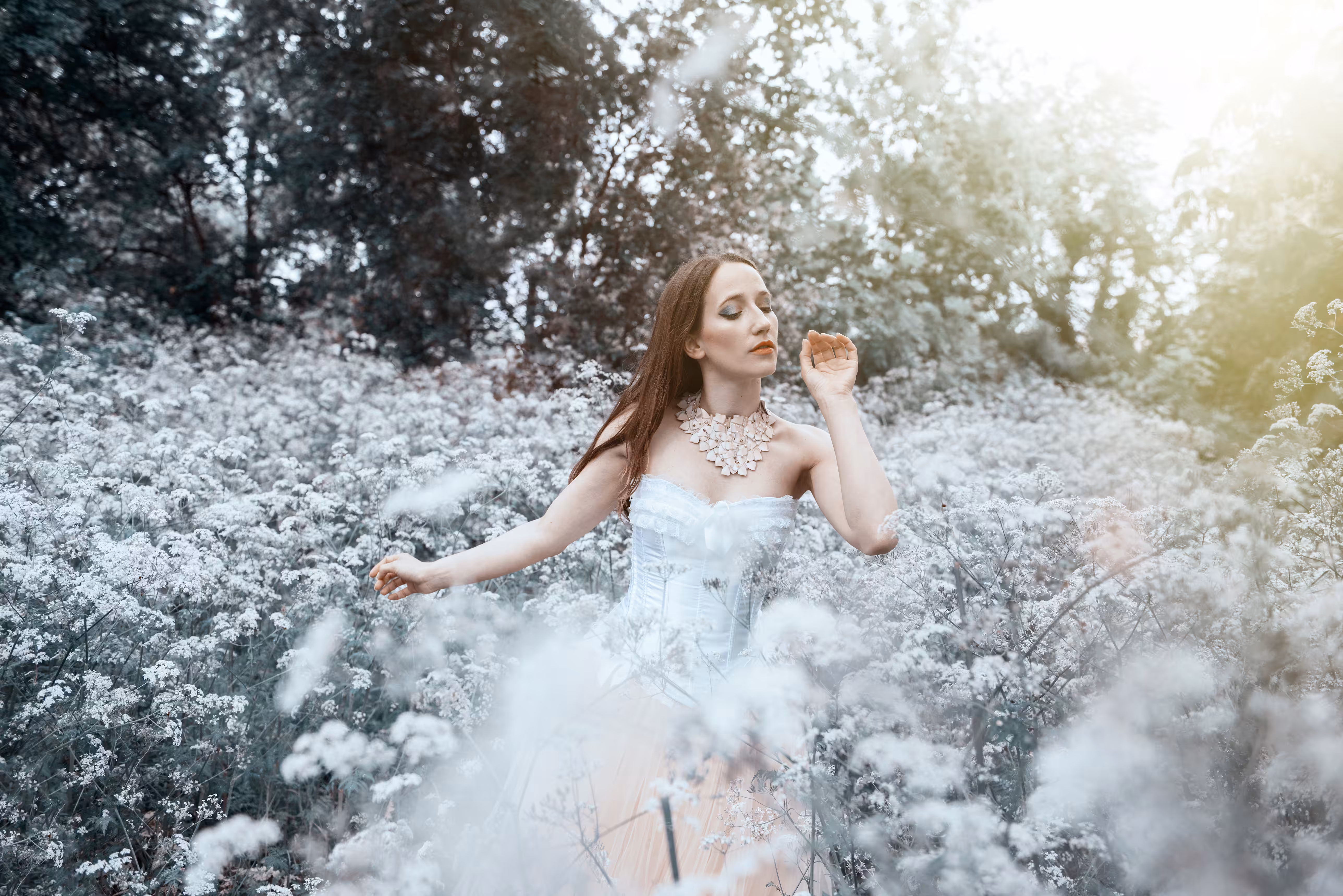 Among the Flowers