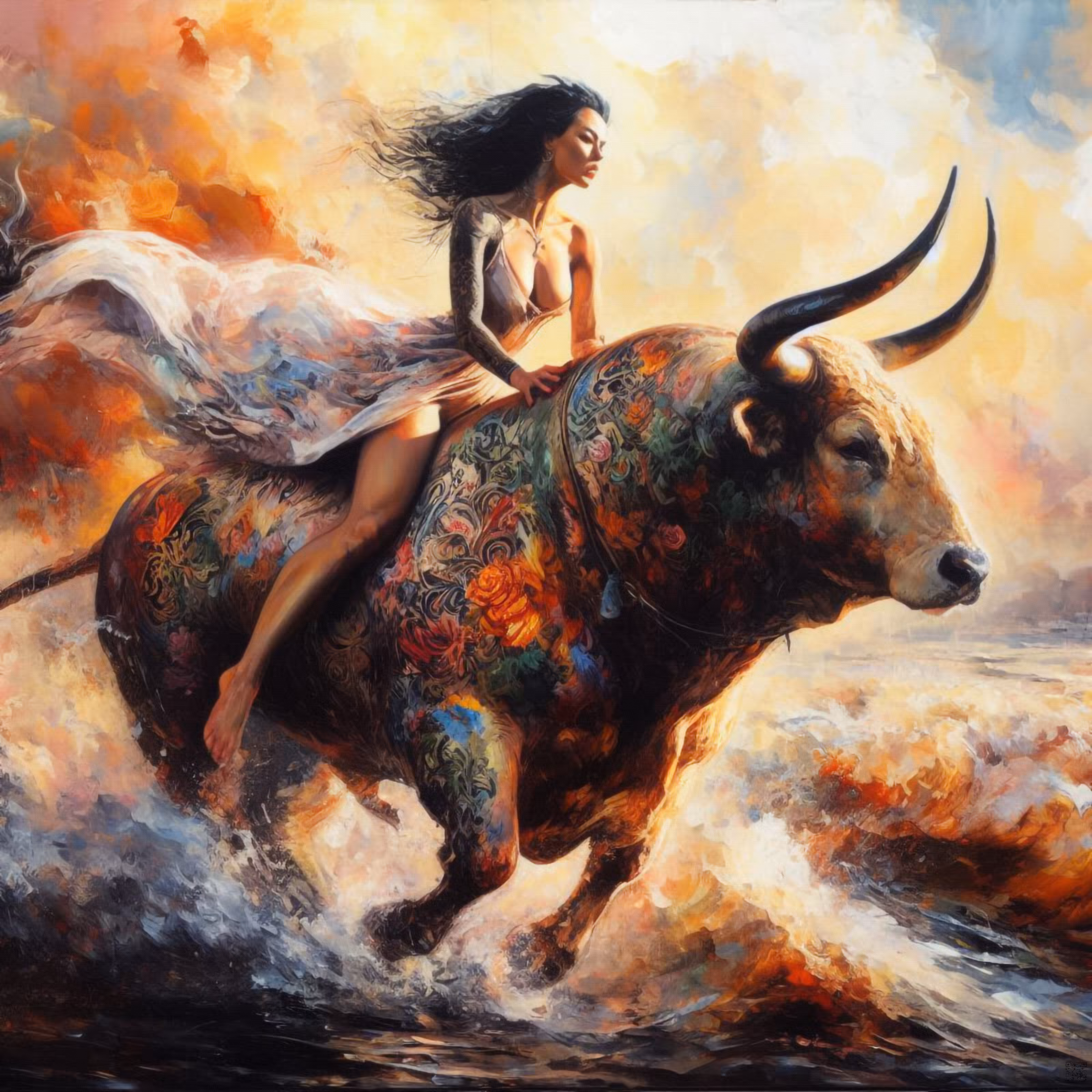 The beauty of the bull run
