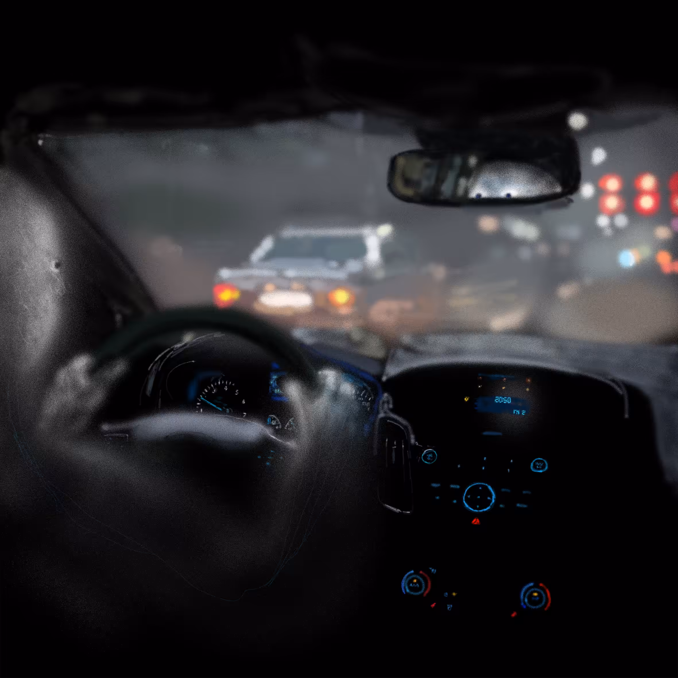 Night ride.
