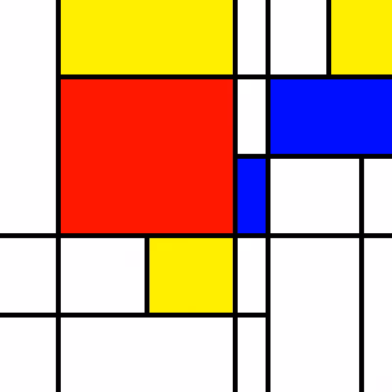 compositioninredblueandyellow.art, (NFT) #114