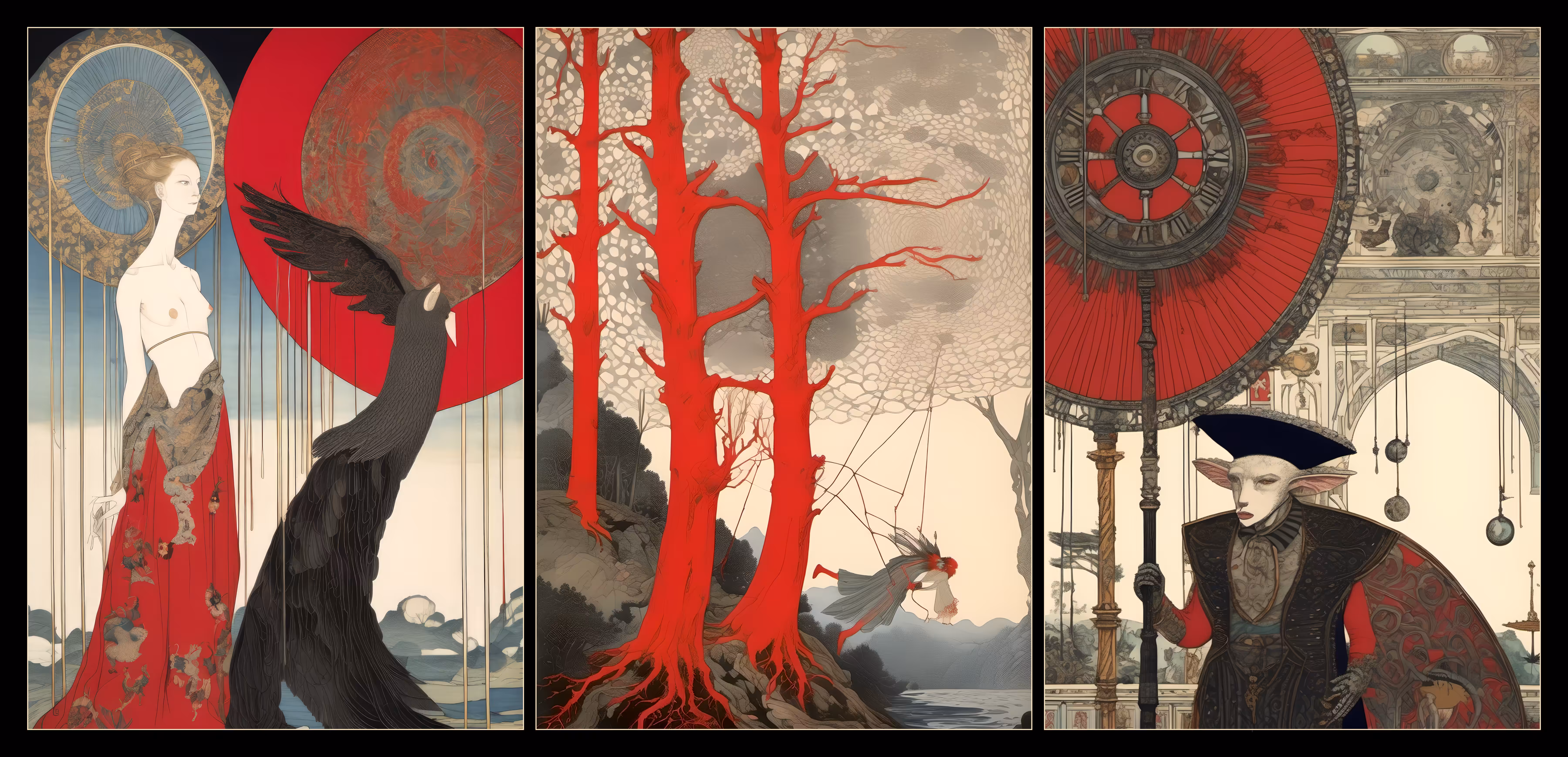 In the witching hour, the puppeteer's strings pull souls into a macabre dance