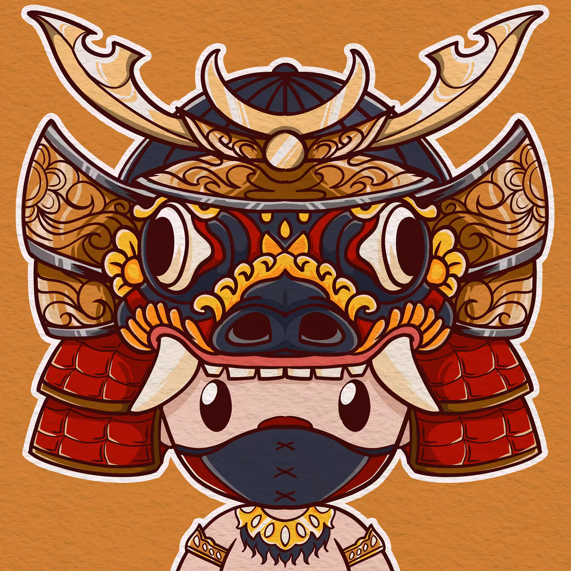 Barong Bangkung Samurai Boy
