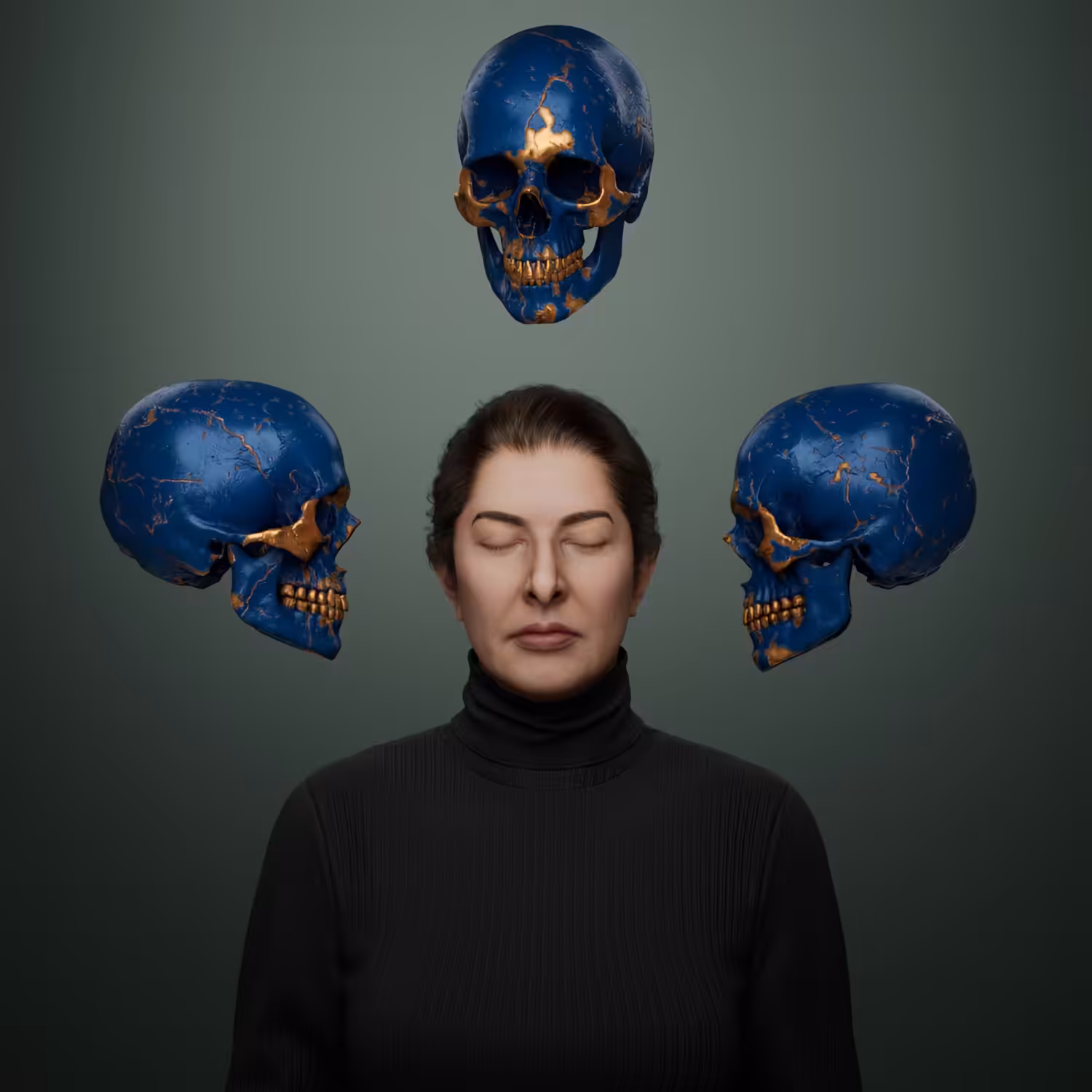 Portrait with Skulls #527