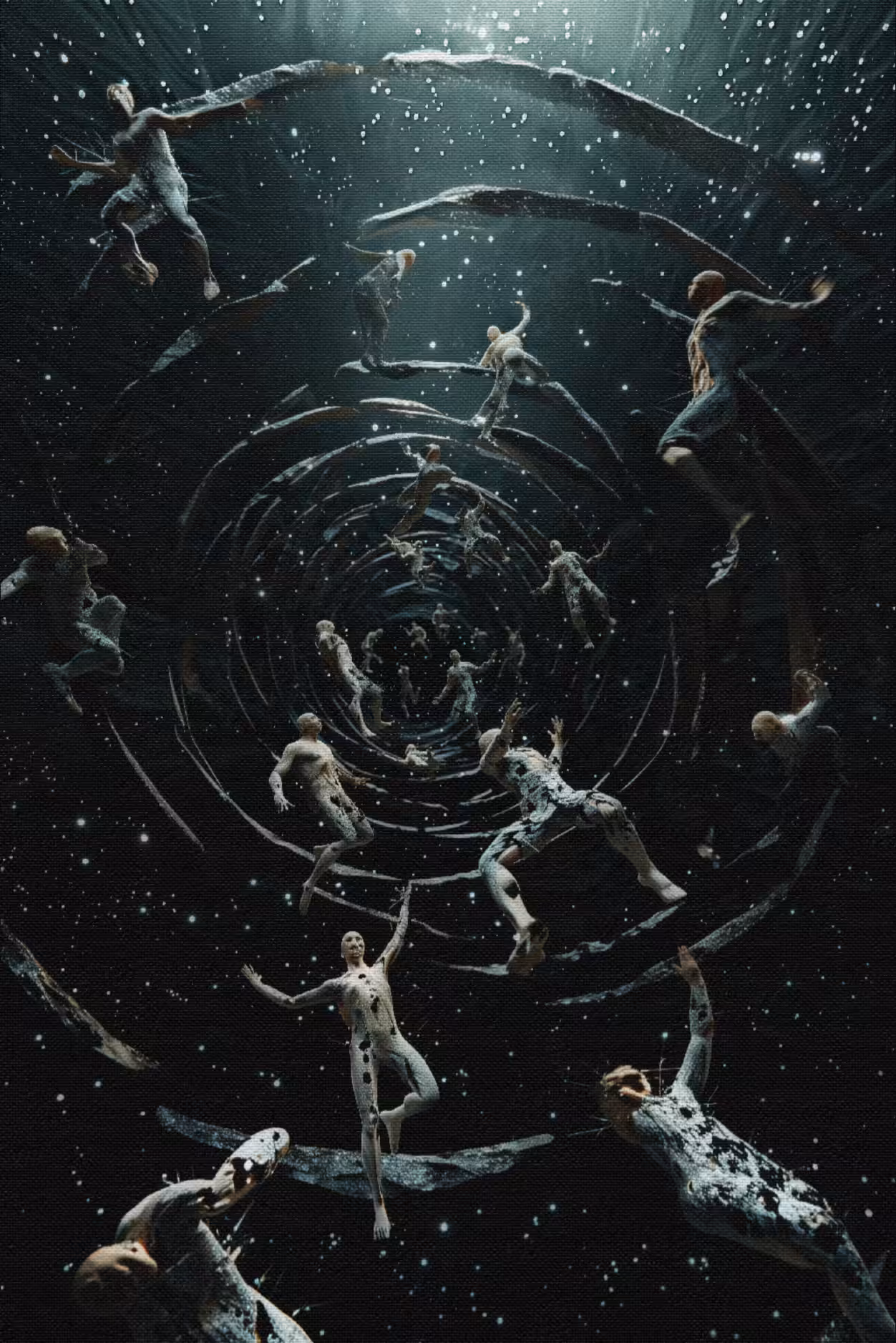 We are echoes, falling through forever