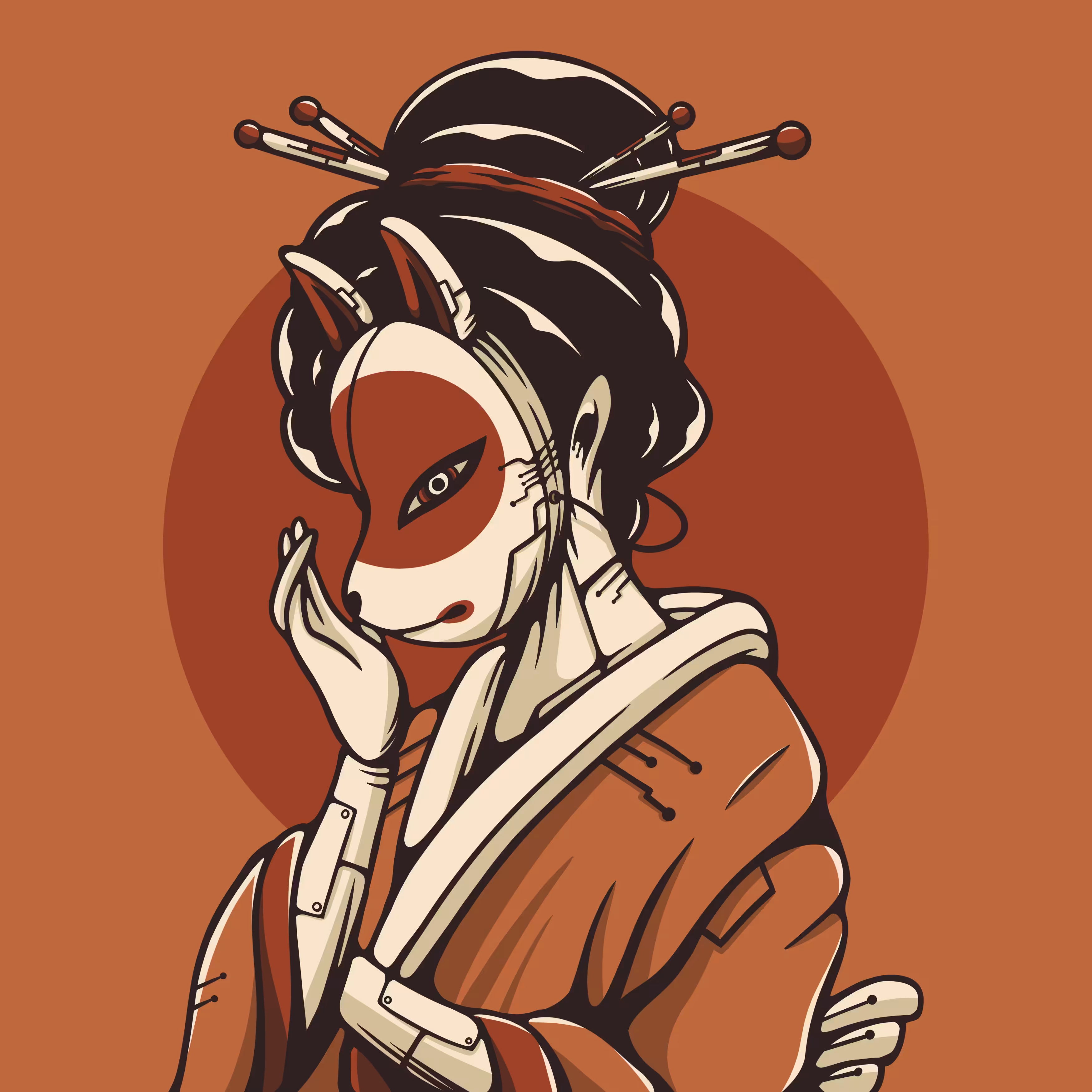 Geisha Series 01/05 : Kitsune Mask