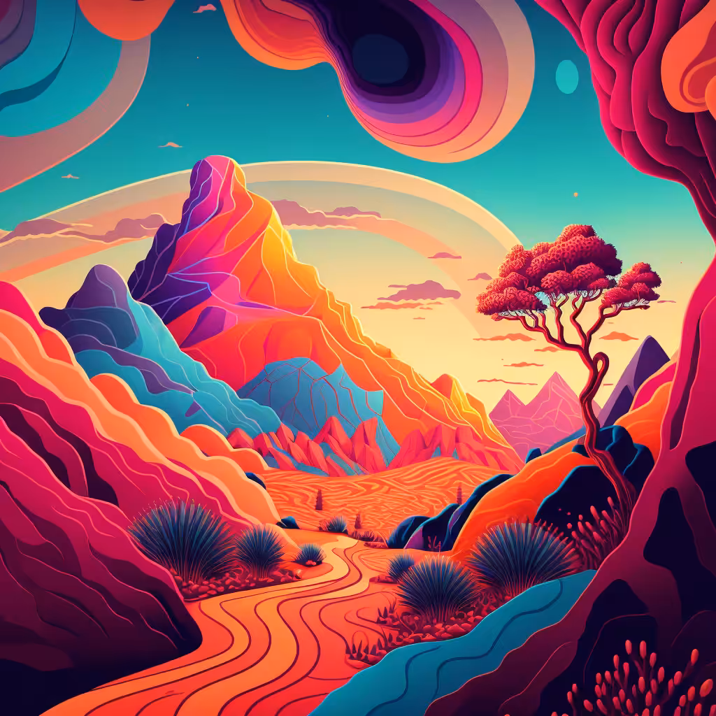Psychedelic Landscape #68