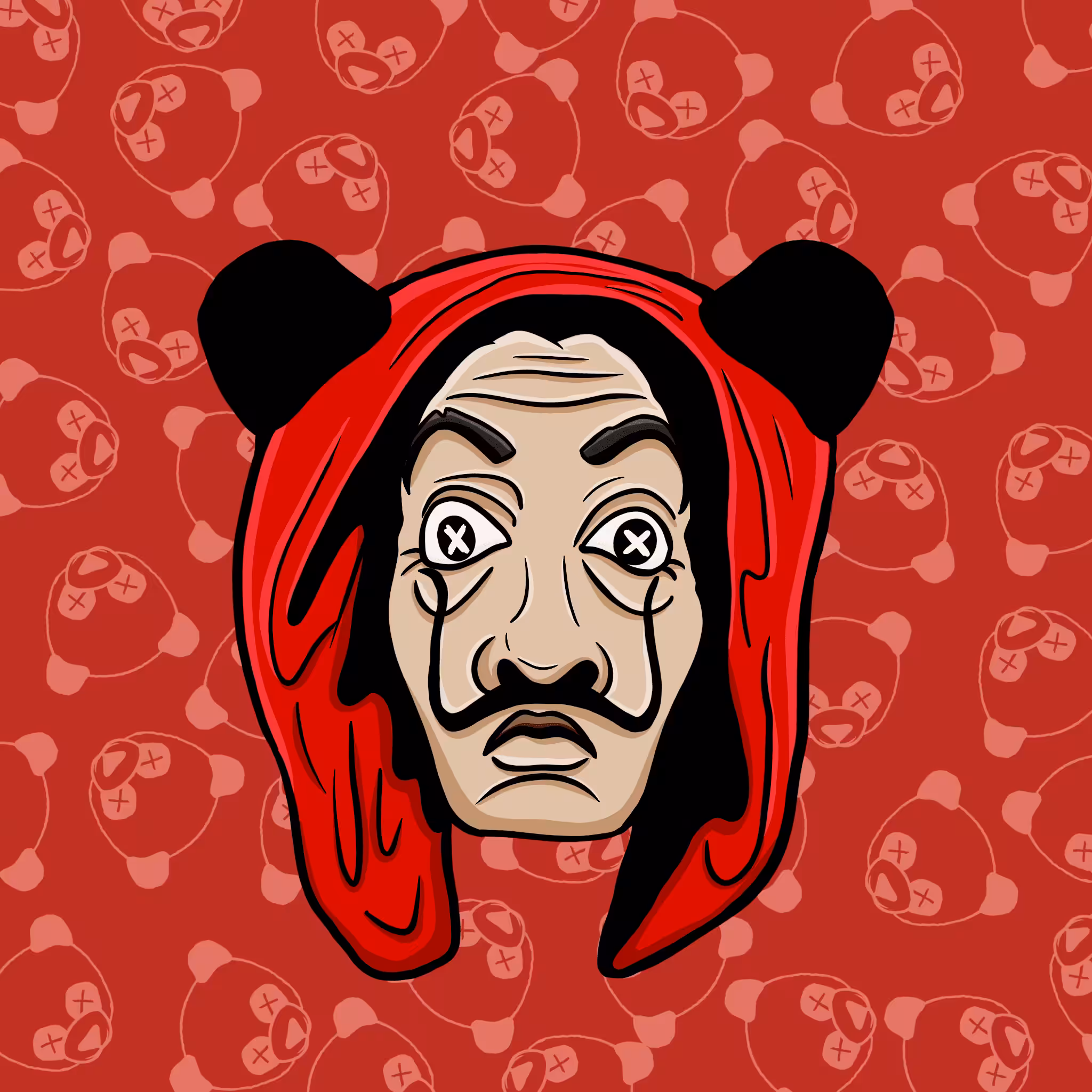 Panda Head #064