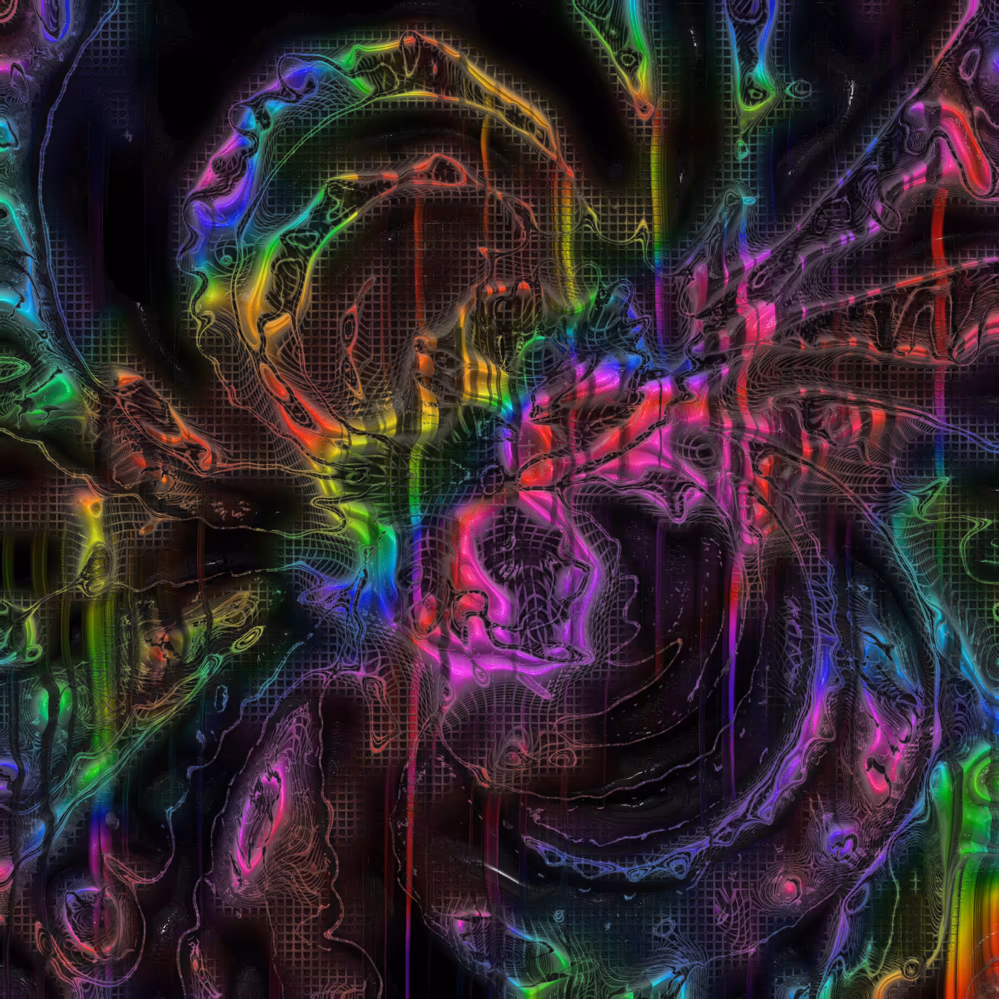 Abstract Rainbow Spider