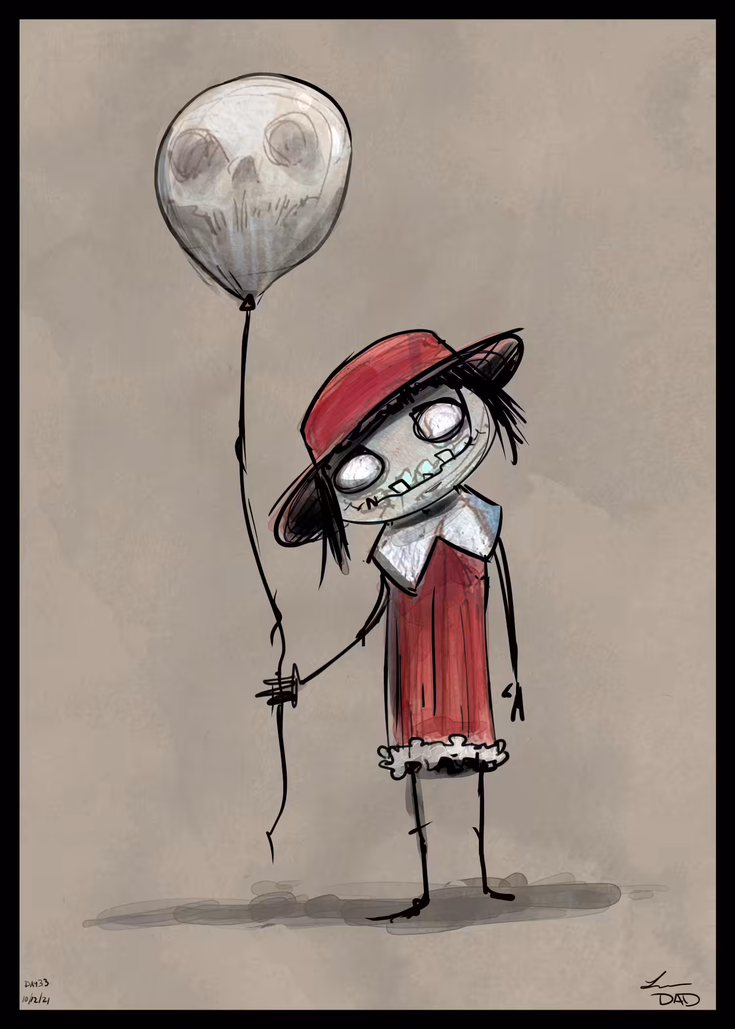 Creepy Girl -Day 33 10/12/21 
