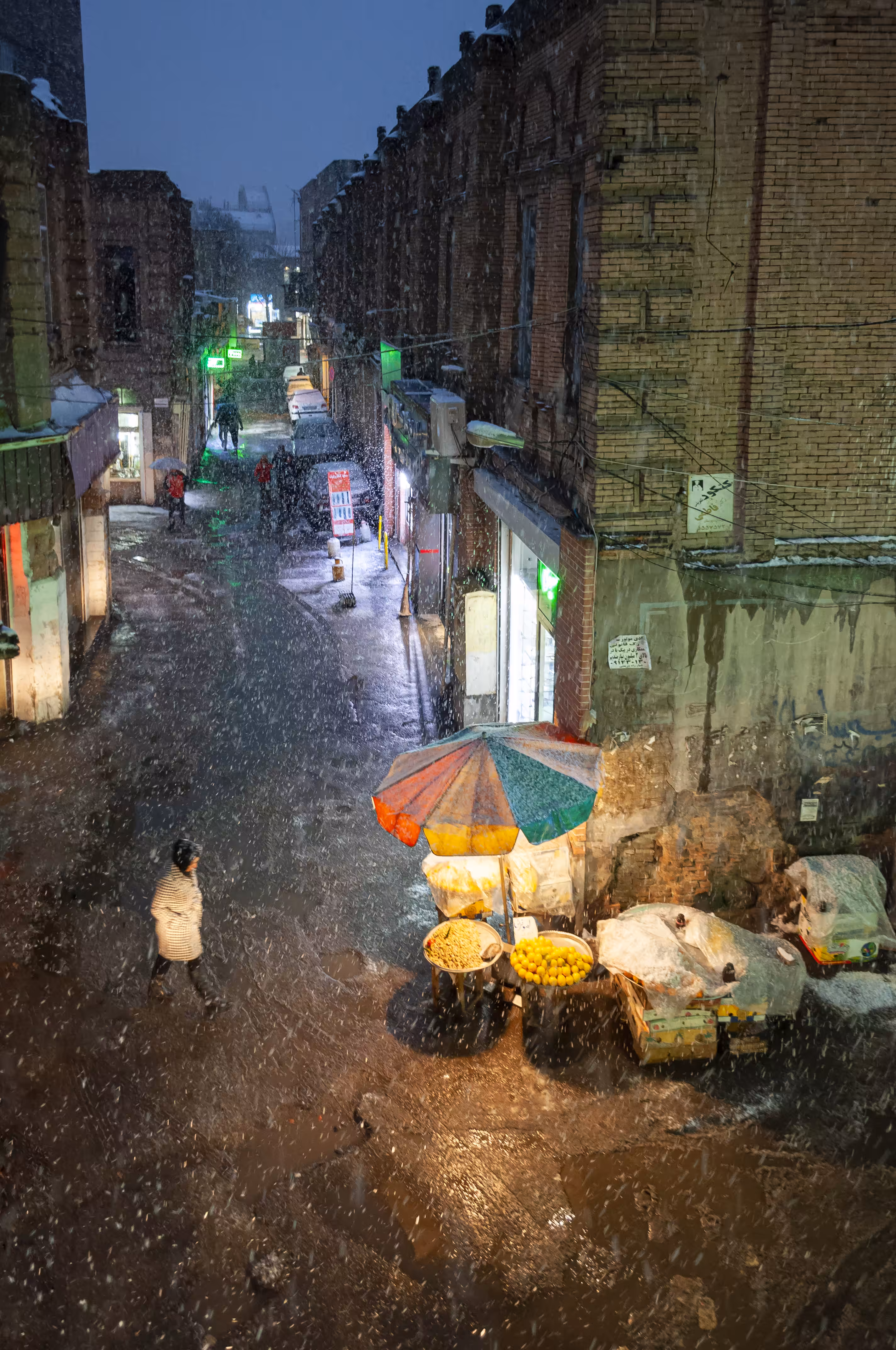 Snowy night