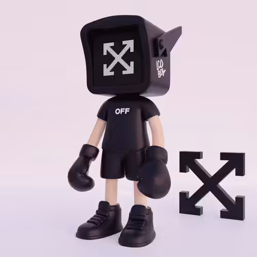 LCD BOY (OFF WHITE) #276