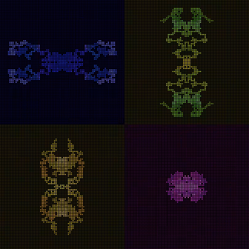 Dither Creatures 2x2 #25