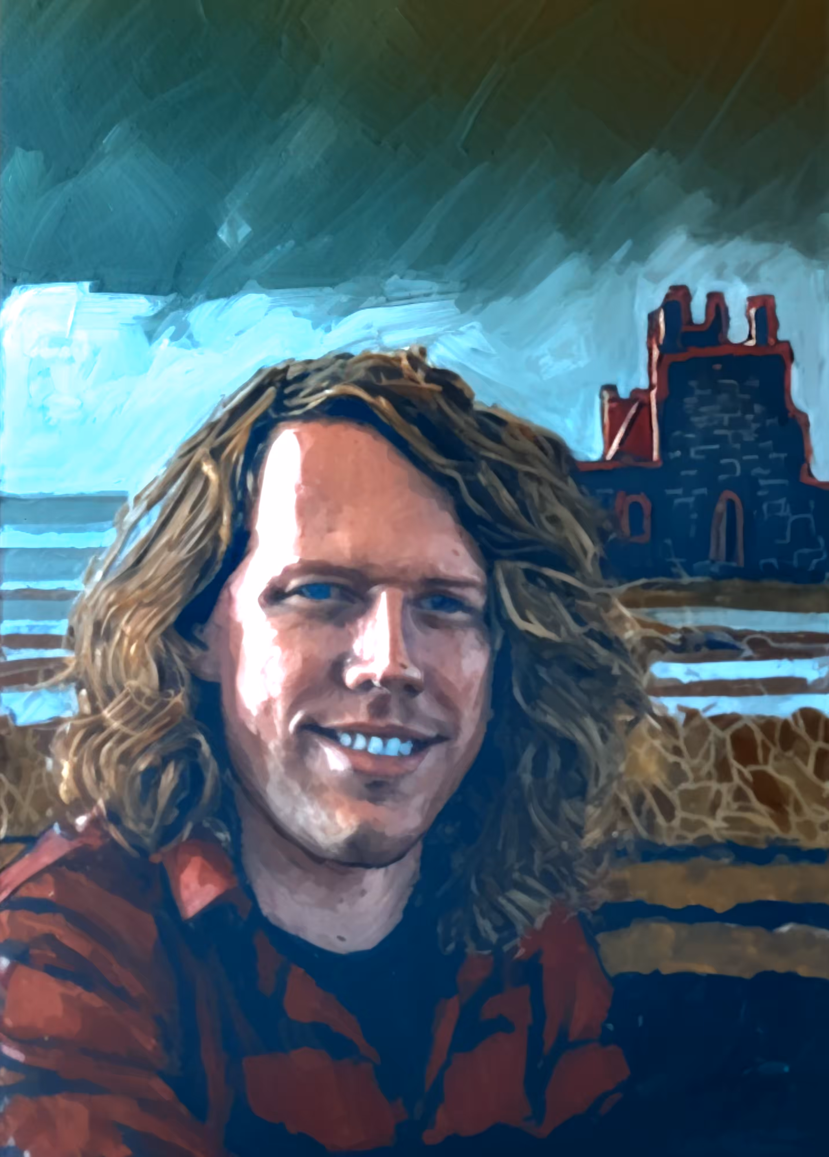 Imagined Self-Portrait at Eilean Donan