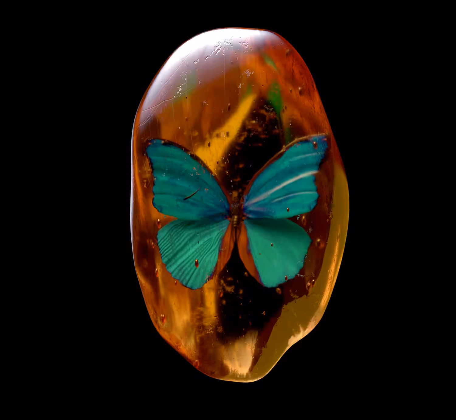 Crypto Crystal 01 Monarch Butterfly 