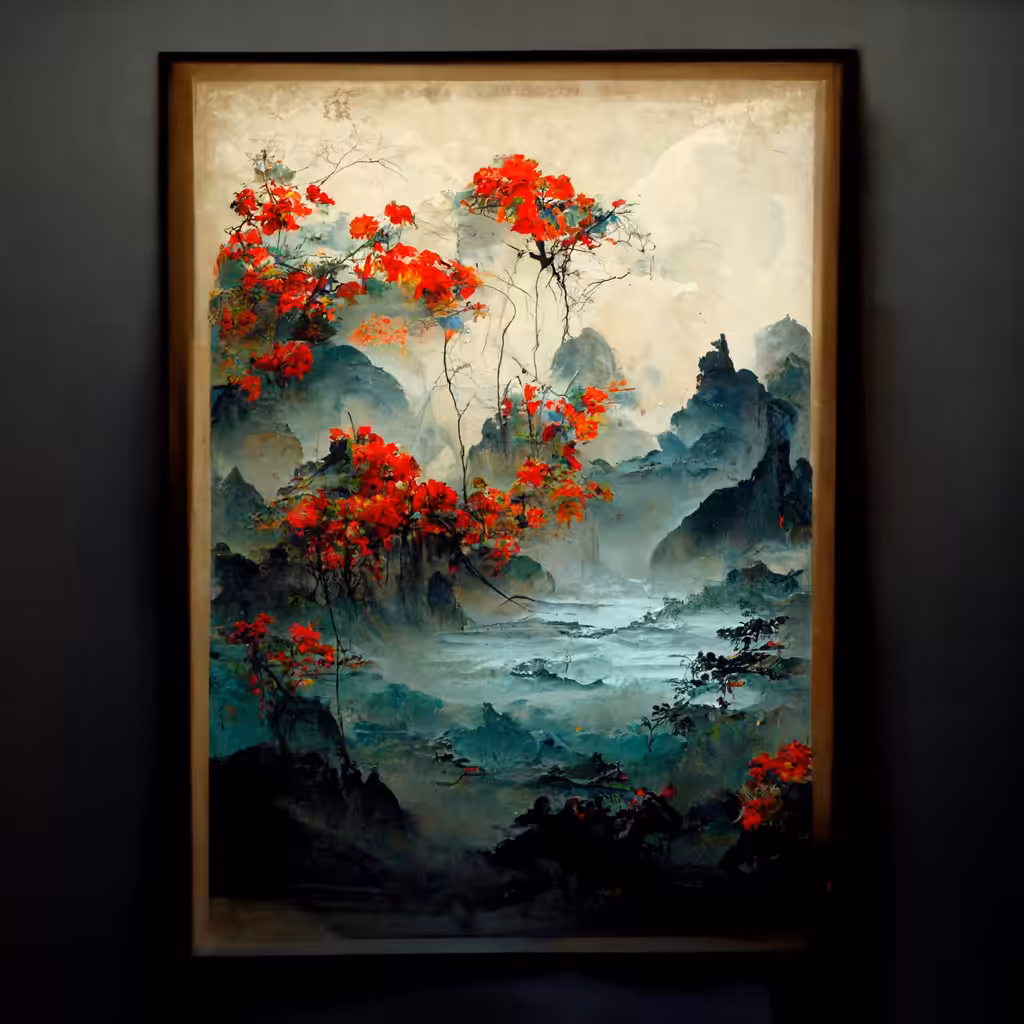 Mountains and trees #14