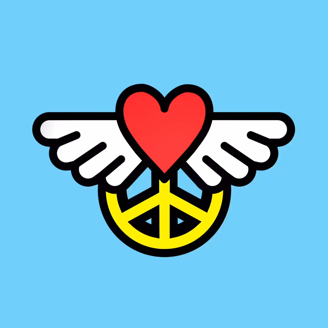 Peace & Love have wings