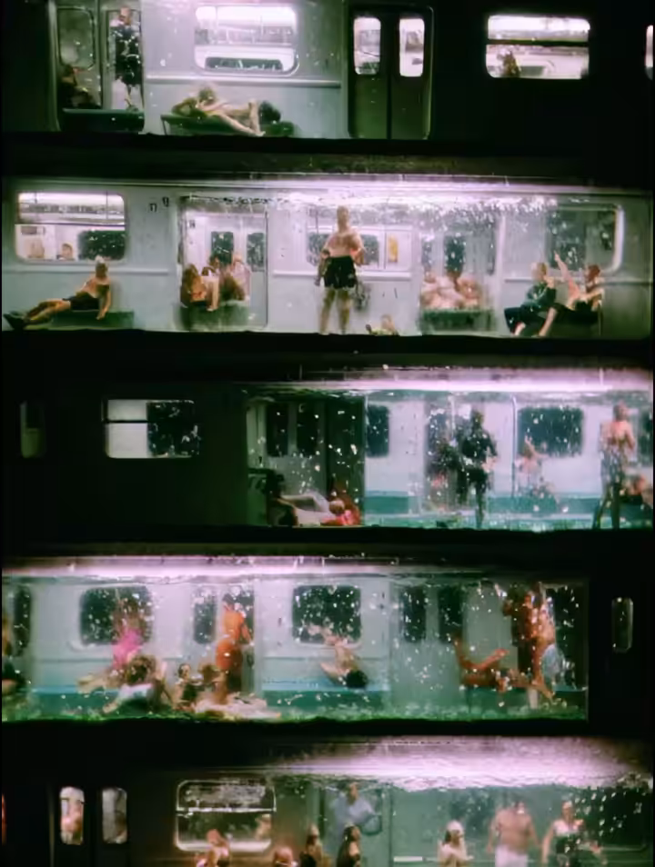 The wet commute