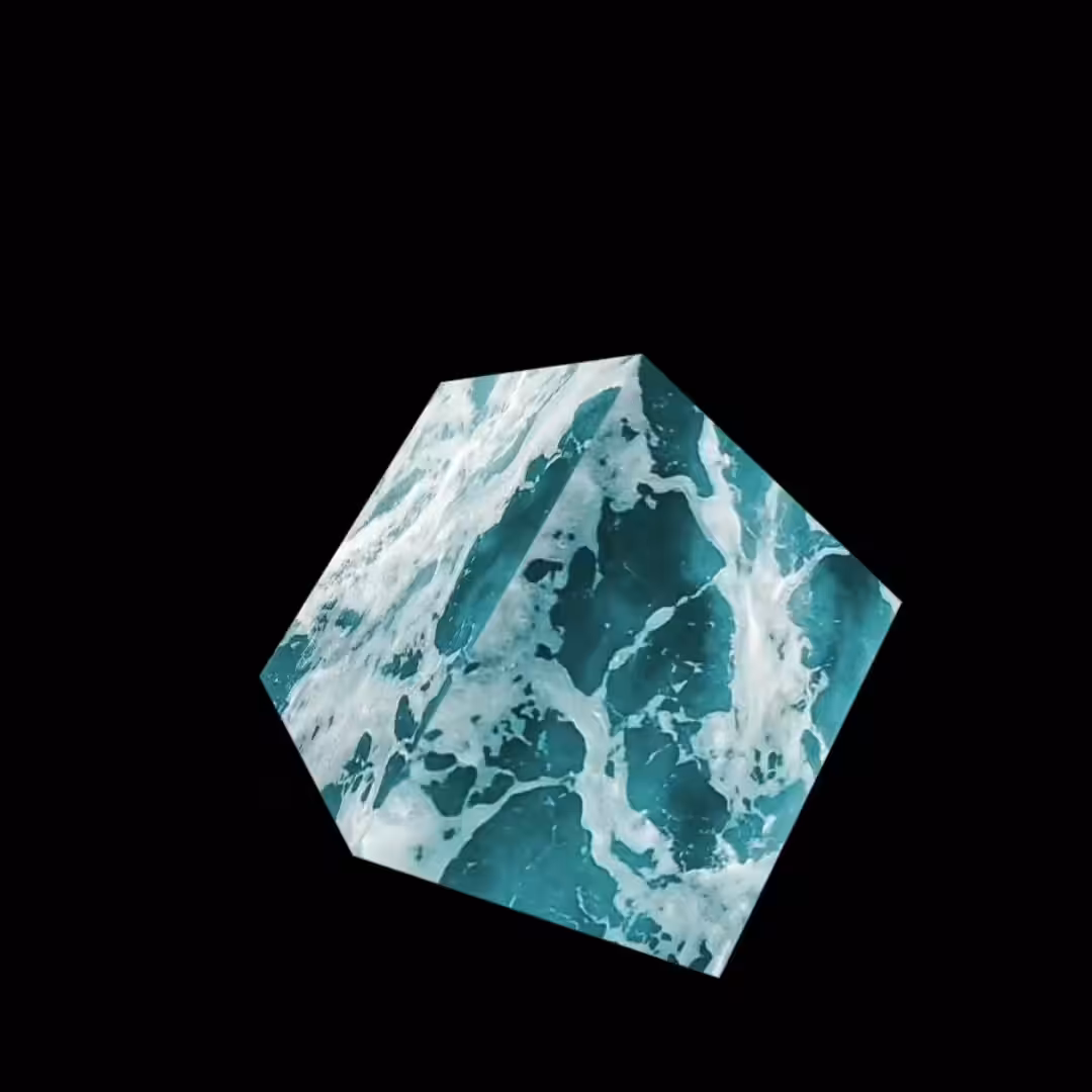 Cube: Ocean Foam Cube