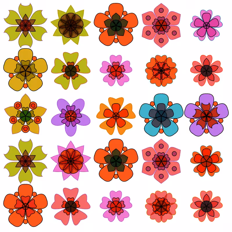 Flower Grid #1