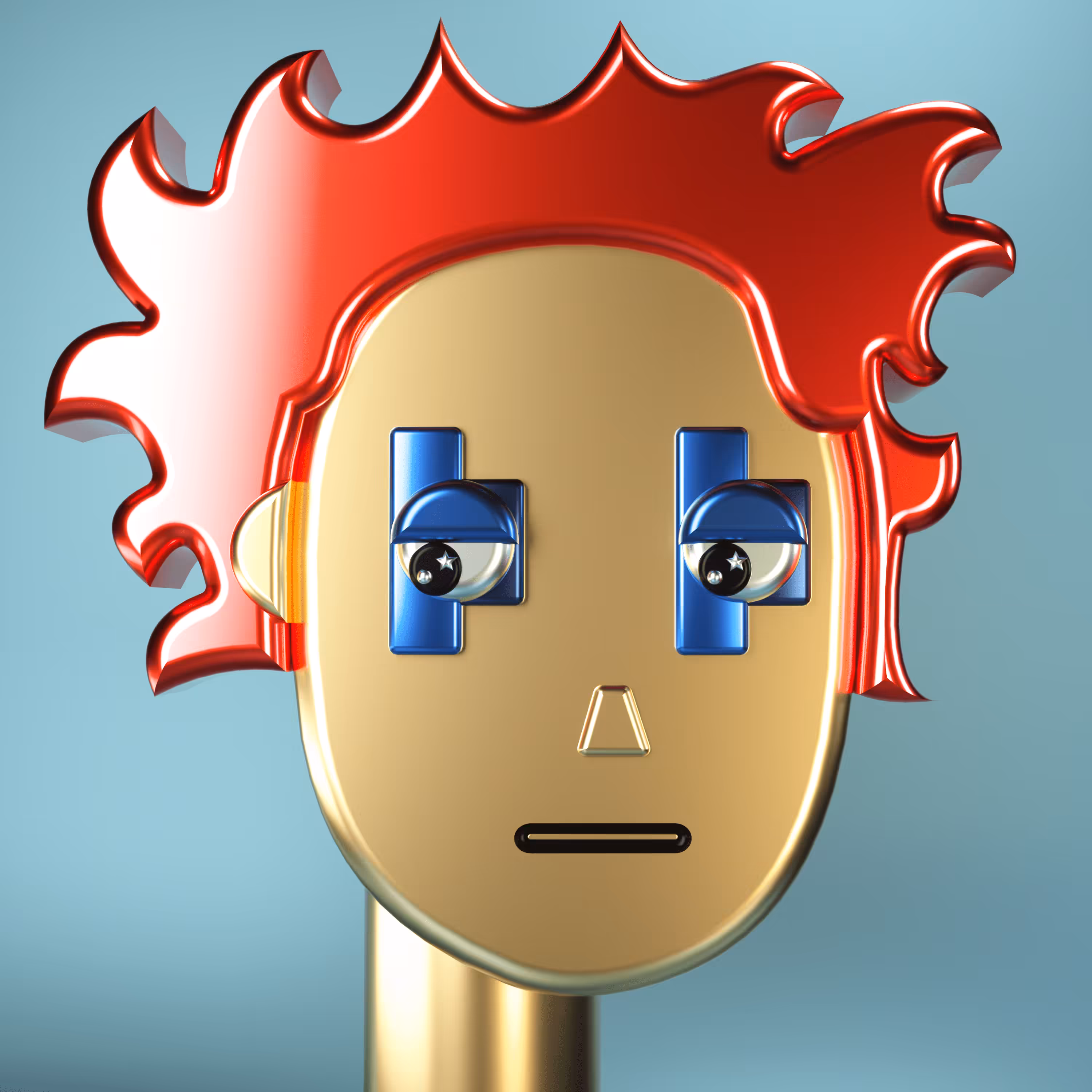 3D Chrome Punk #0338