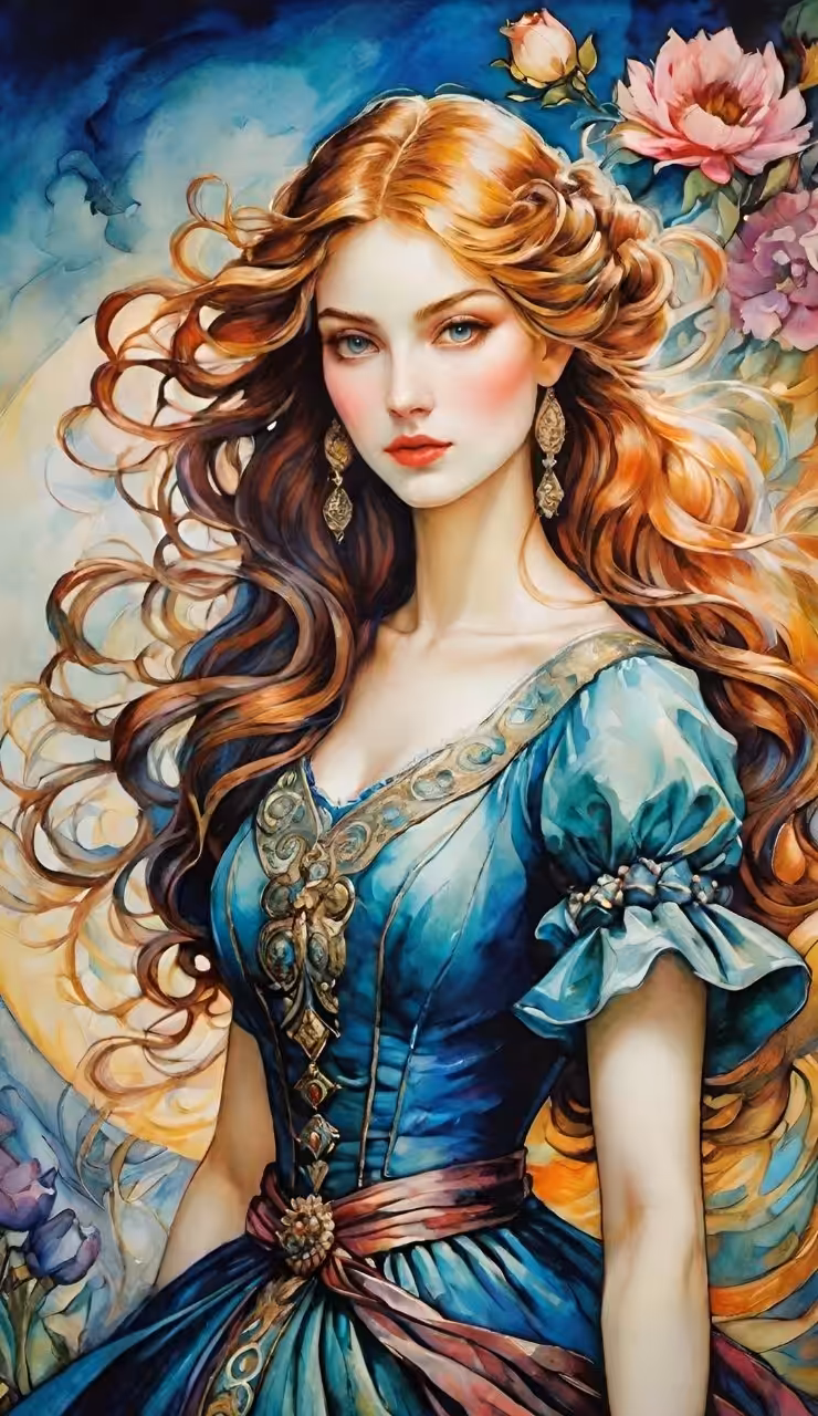 ✨️The beauty of a girl with blond hair✨️