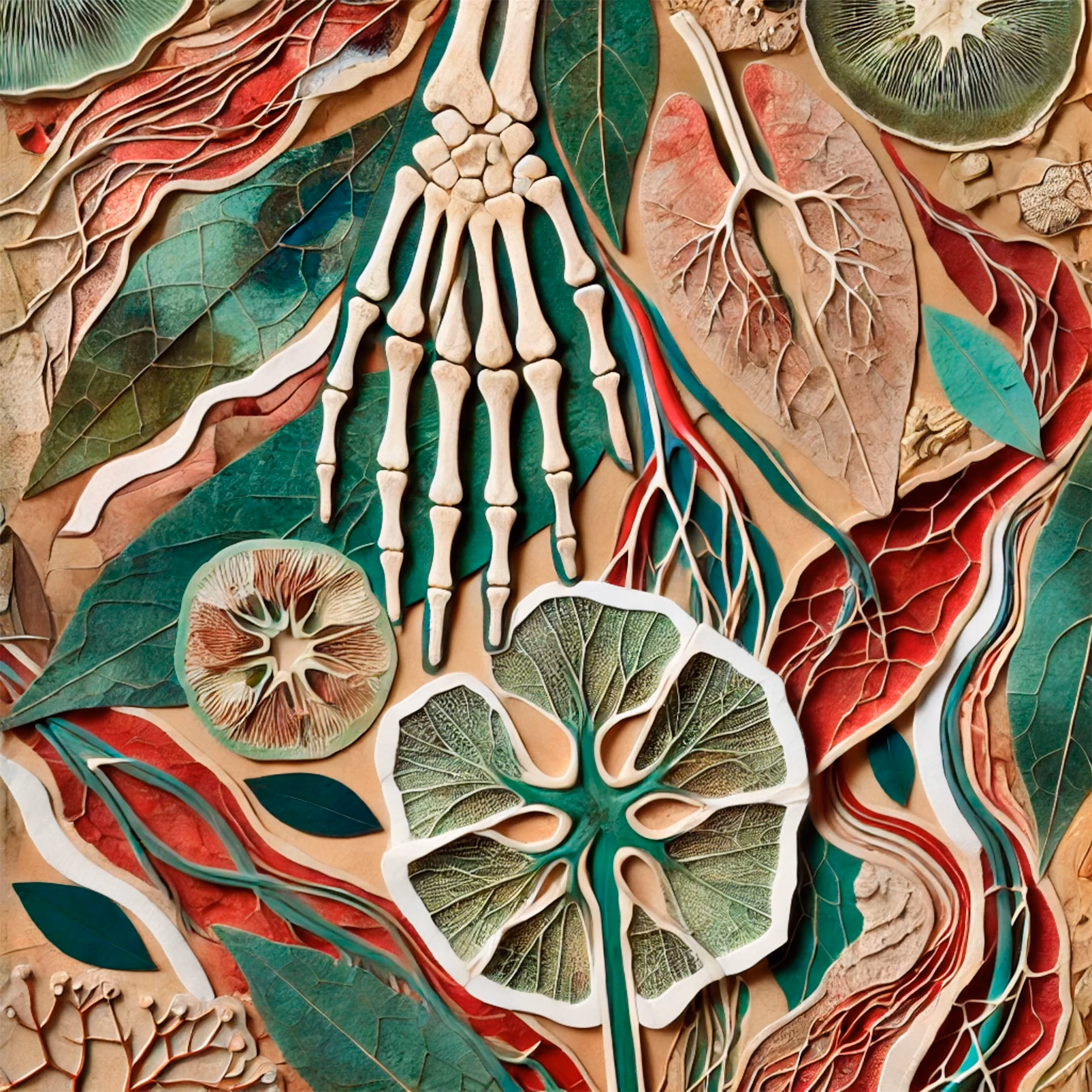 Abstract Digital Emblem: Fragments of Flesh: The Devil’s Canvas