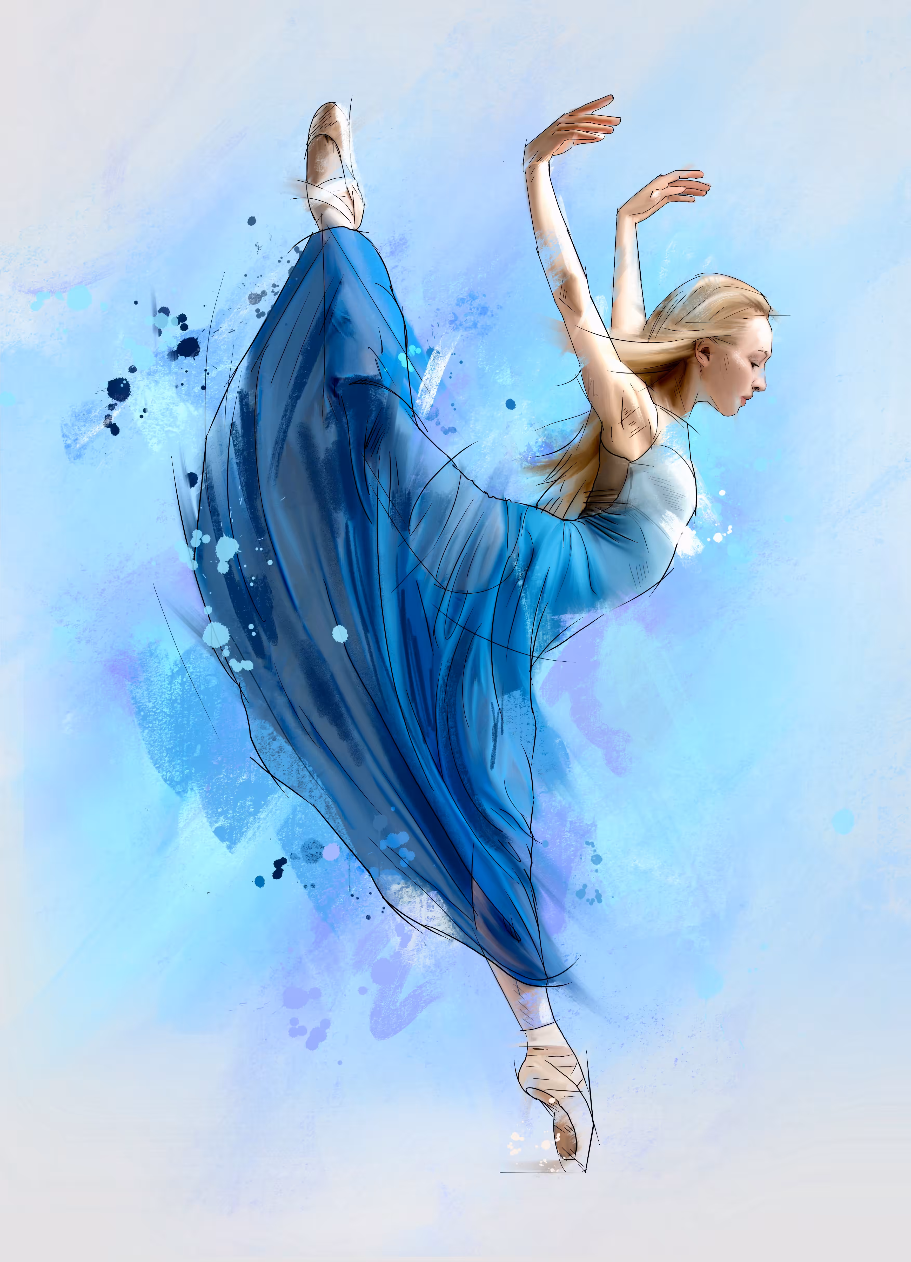 Ballerina in Blue 