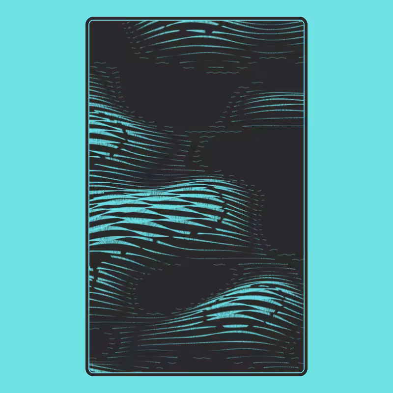 Topographic Playing Card #22