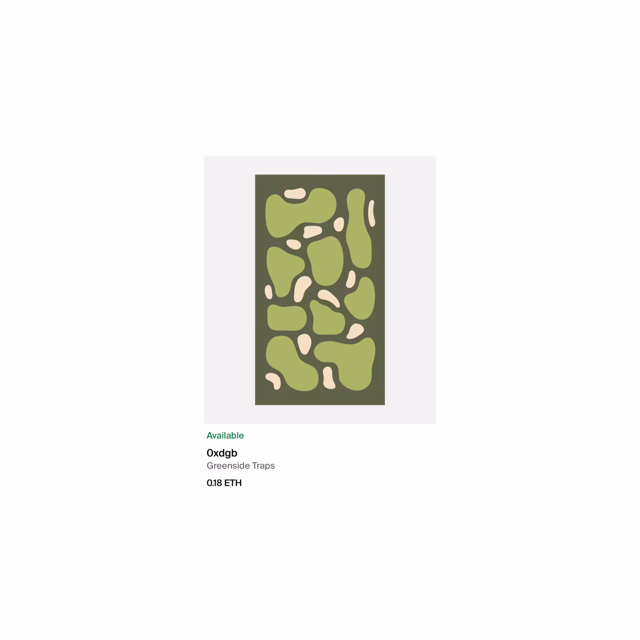 Foundation listing. (Greenside Traps)