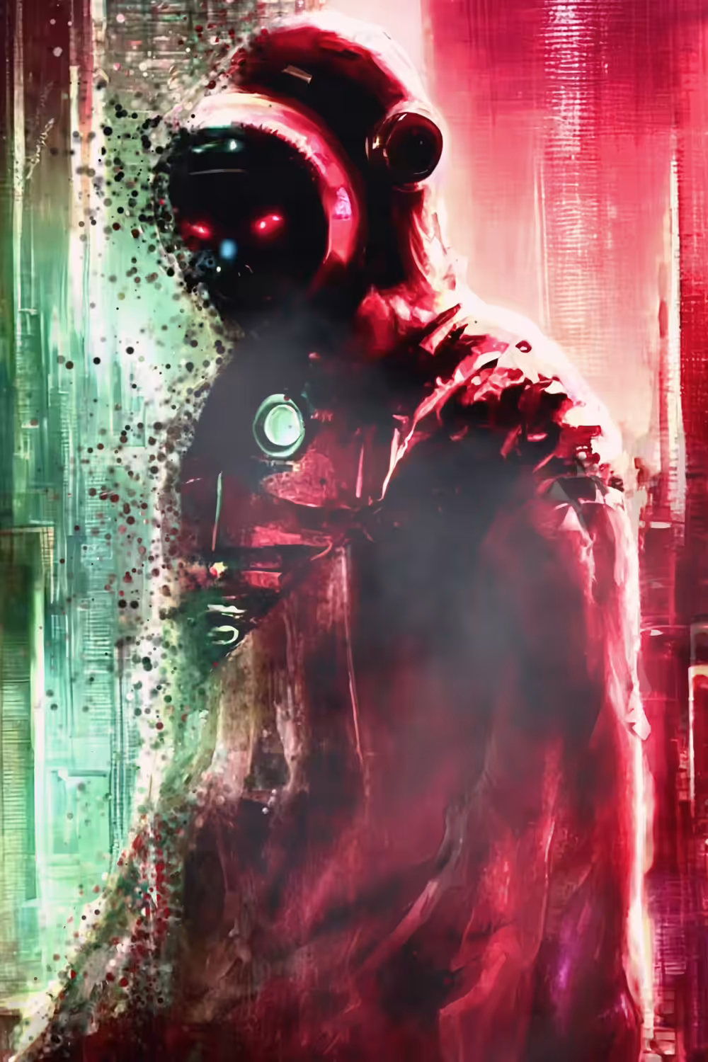 The Ghost of cyberpunk city