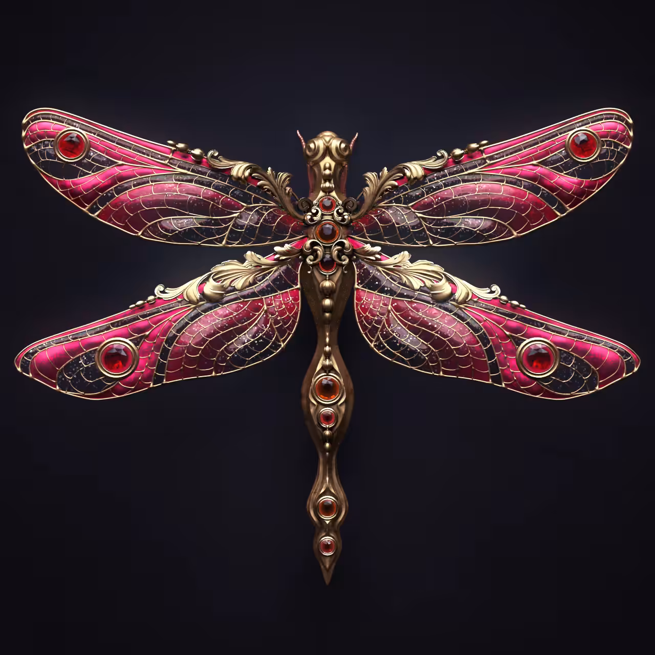 Pink Jewel Dragonfly