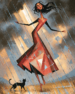 Sunshine & Showers🌦: Her Footsteps Make the Rain Sing.