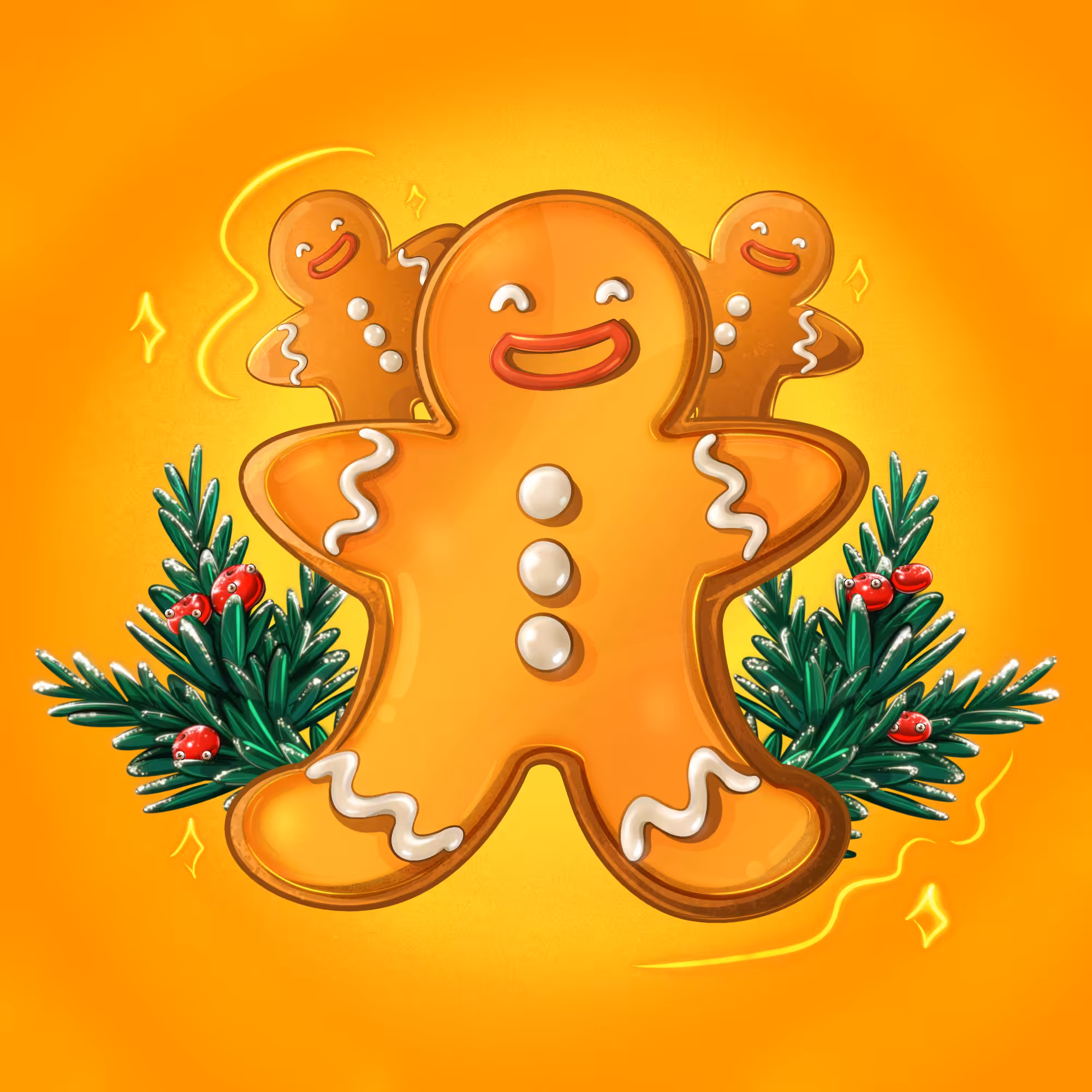 Happy CHRISTMAS gingerbread