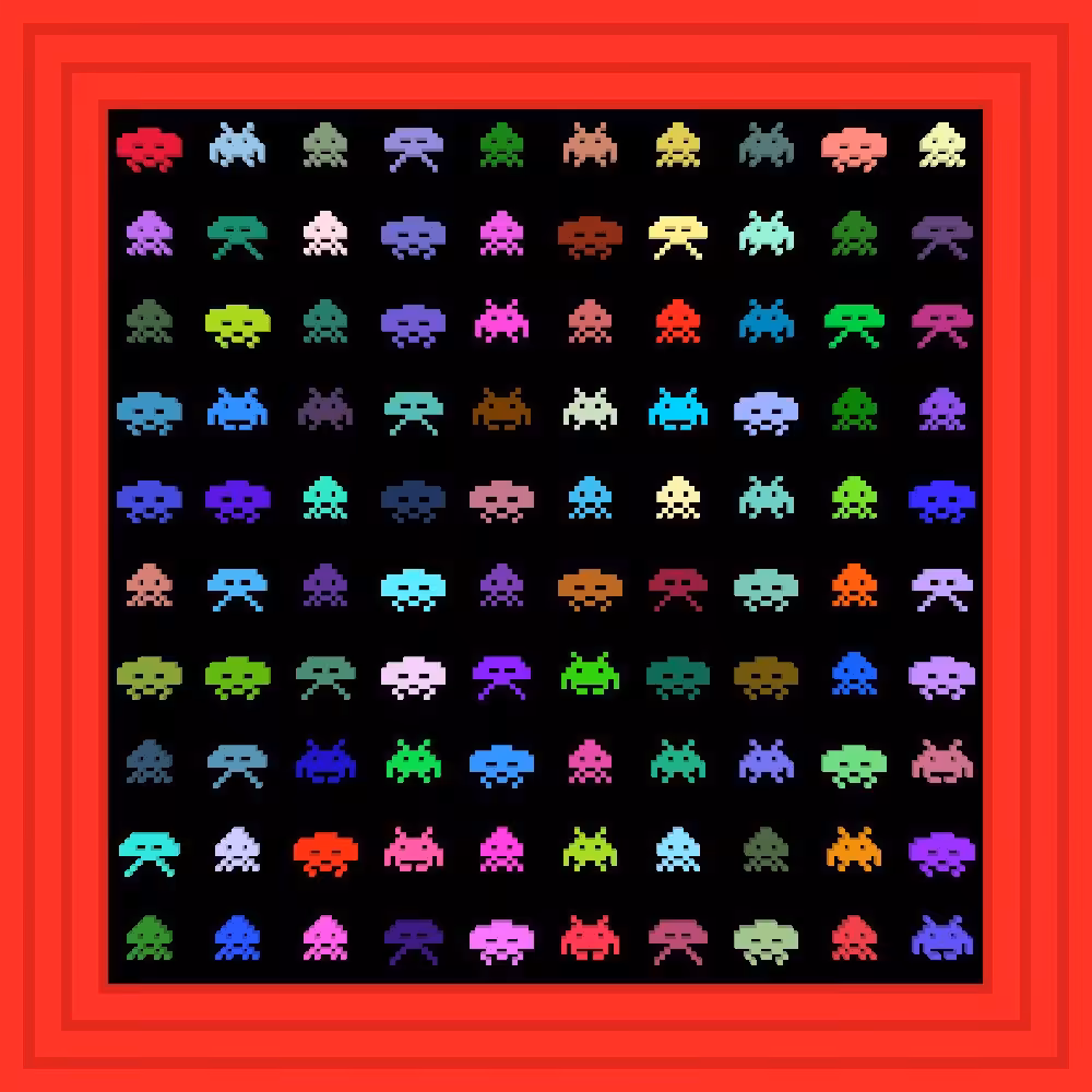 ..:: I have no mouth and I must scream ::.. :: Procedural Symbols (👾) #423/1000