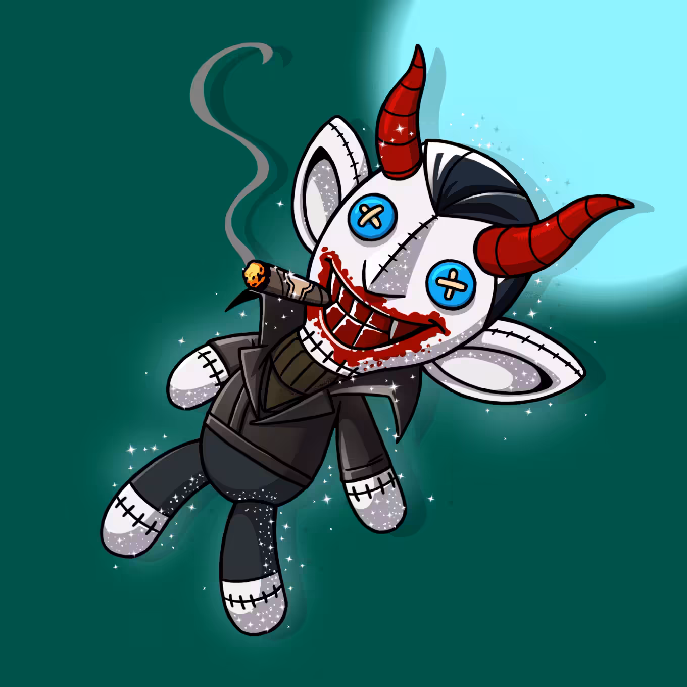 #243 Sneaky Vampire Teddy