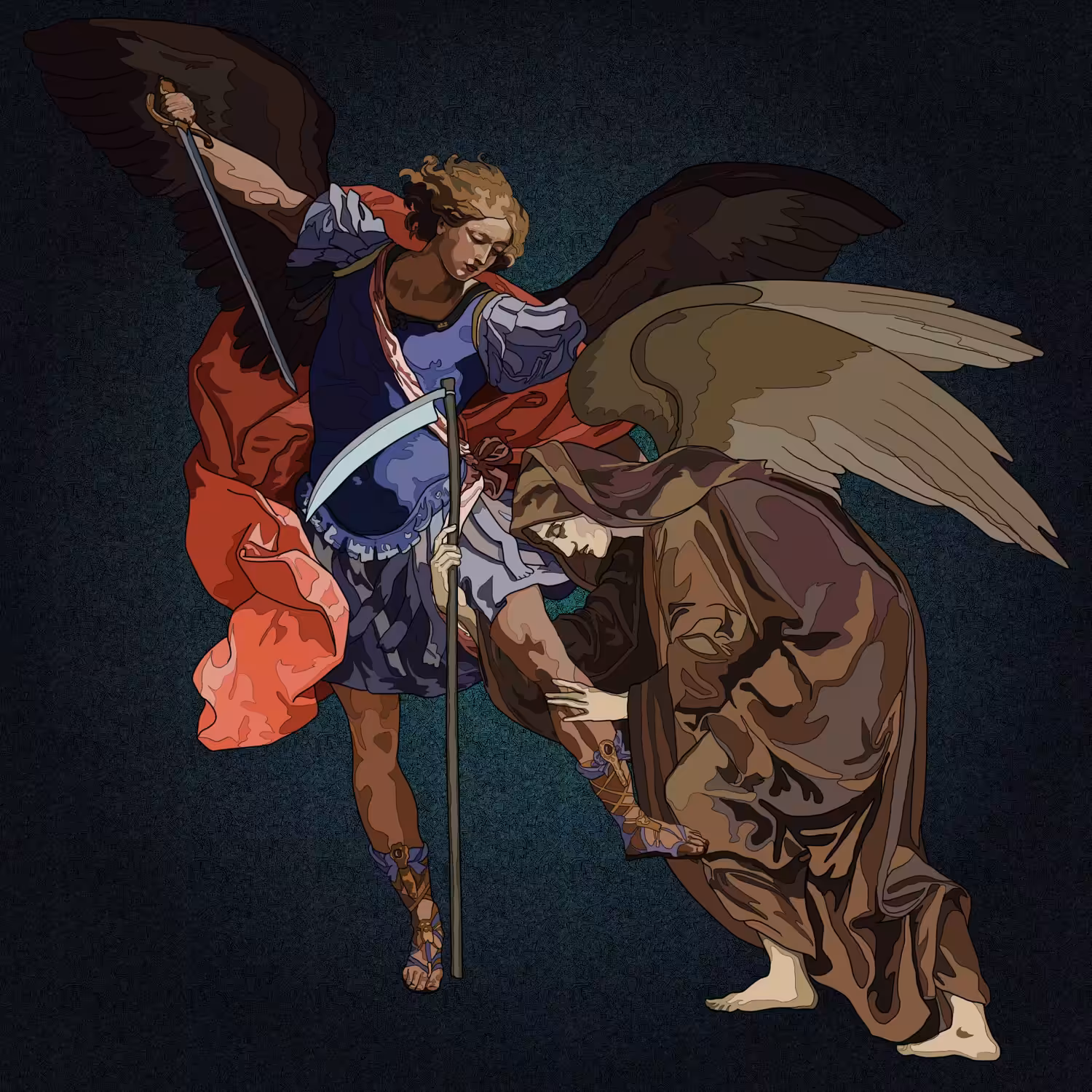 michael and azrael